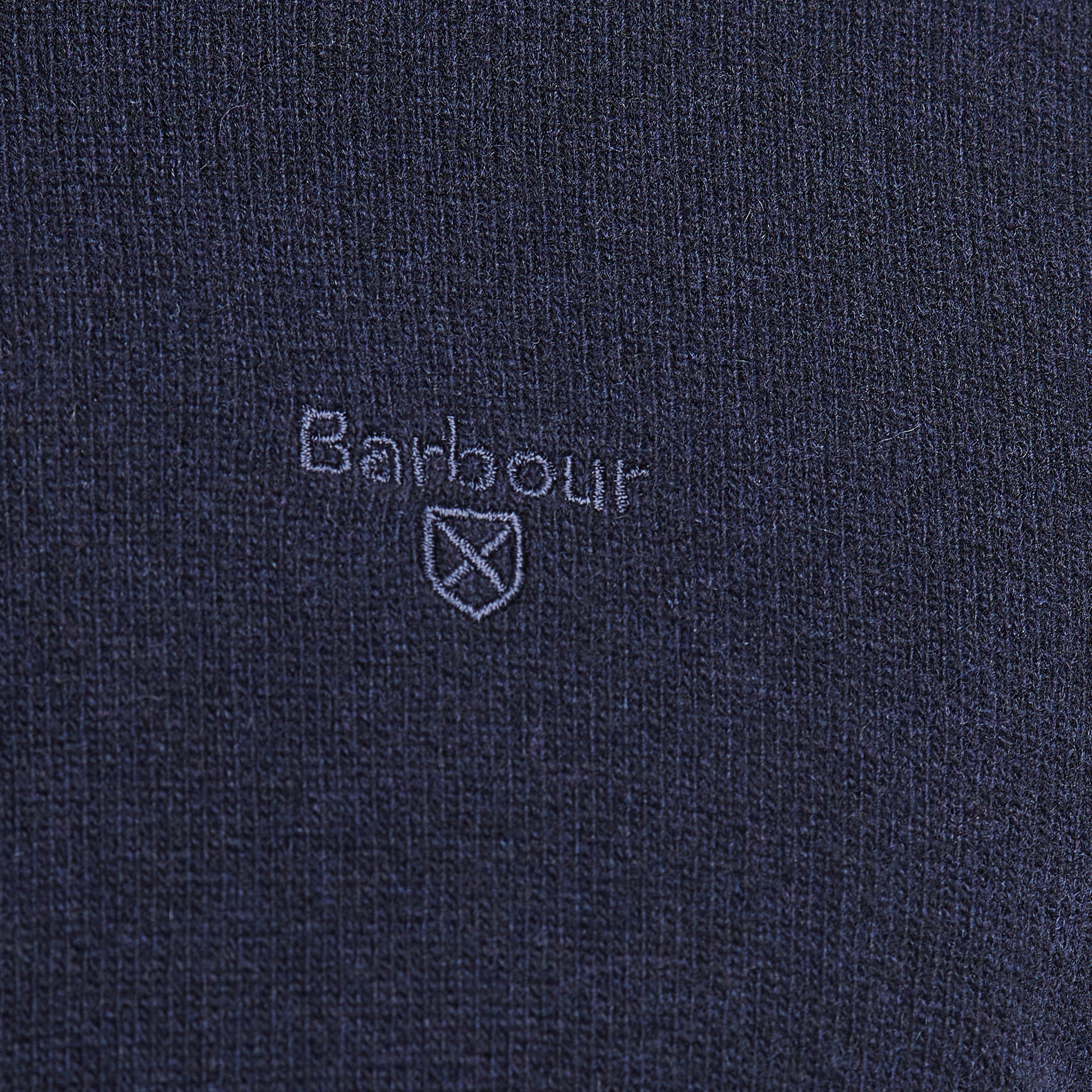 Mens Essential Lambswool Crew Neck Sweatshirt Navy