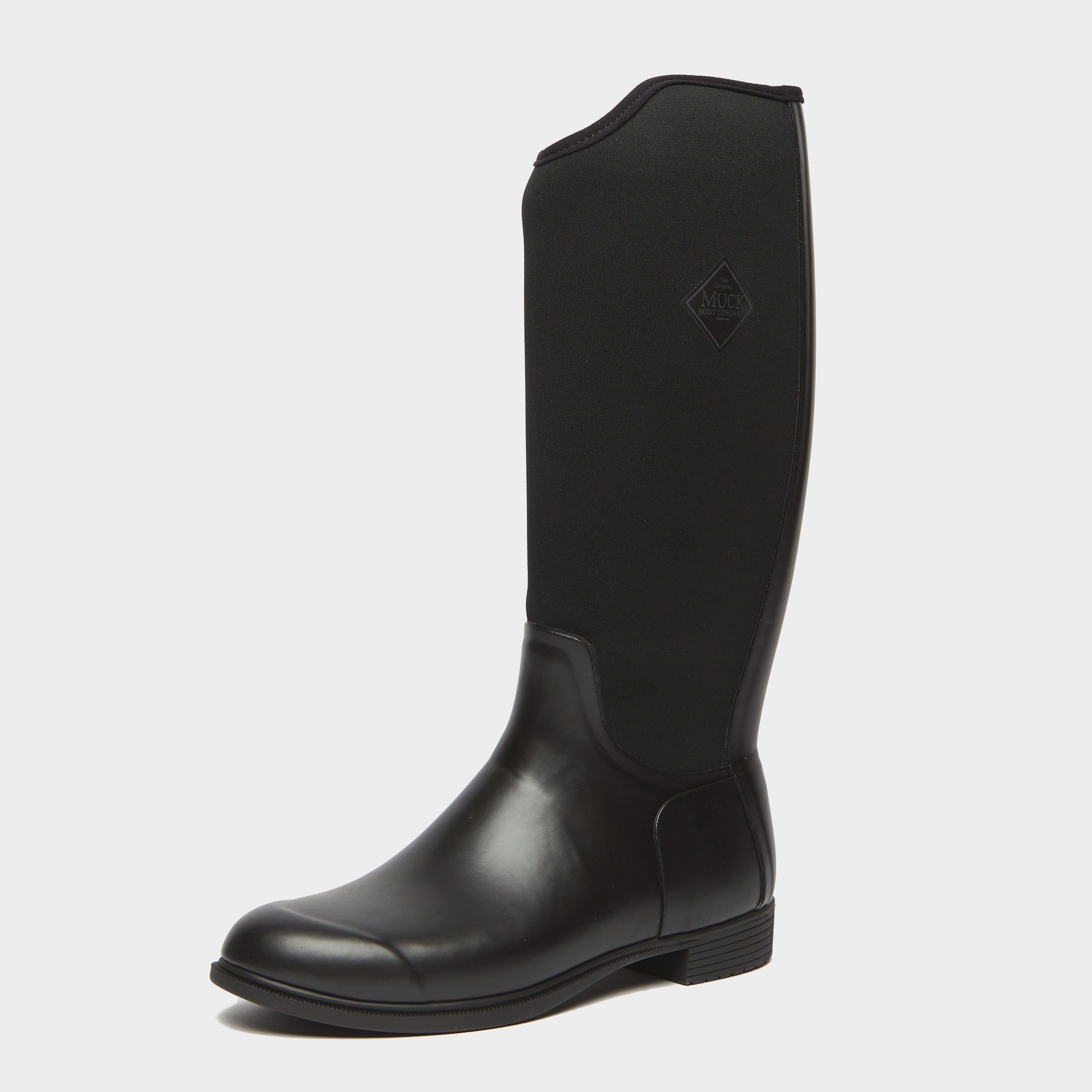 Womens Derby Tall Riding Boots Black