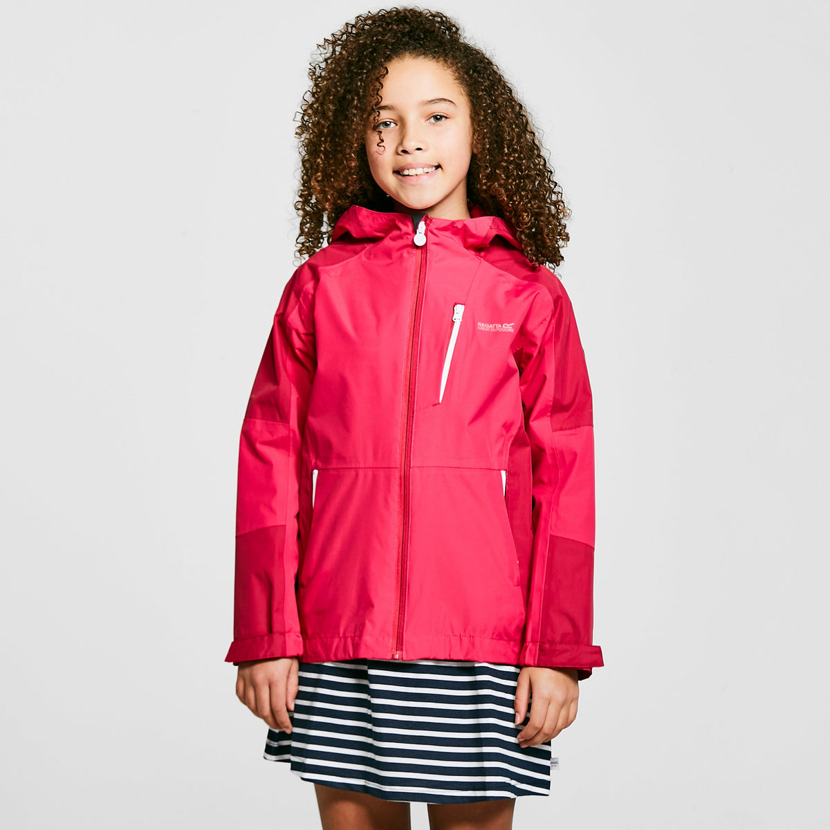 Childs Calderdale II Waterproof Jacket Pink Fusion