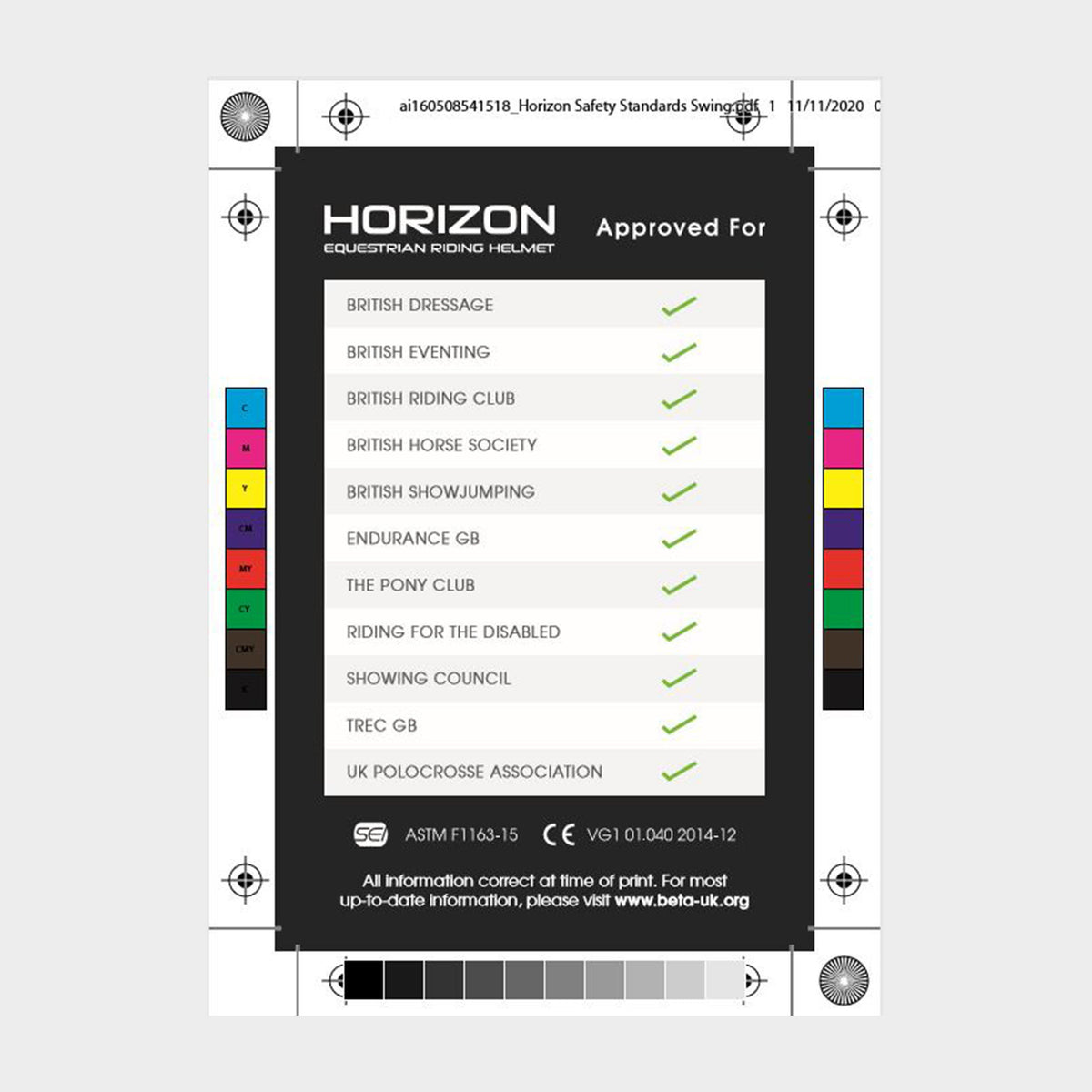 Horizon Riding Hat Black