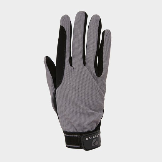Mesh Riding Gloves Grey