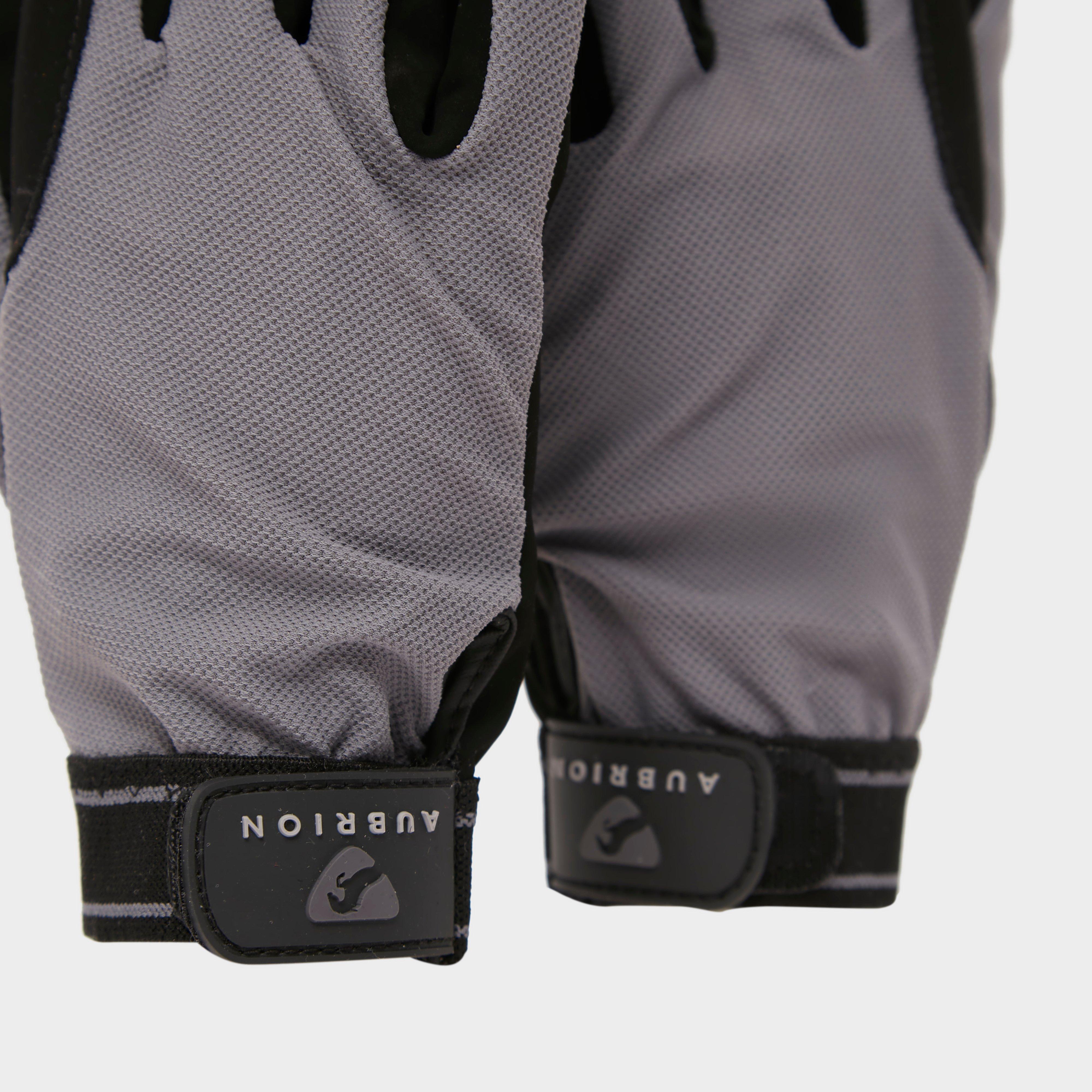Mesh Riding Gloves Grey