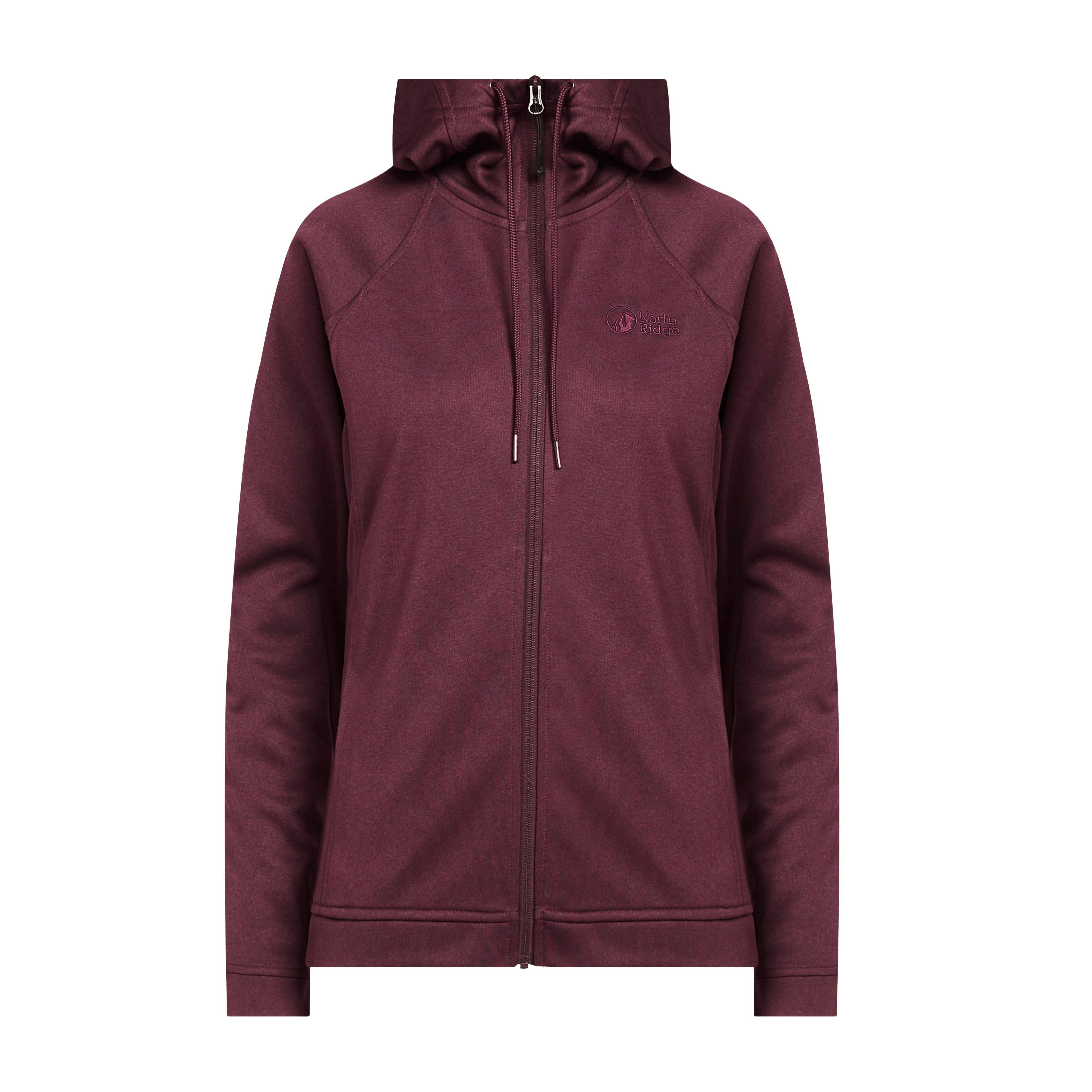 Womens Breathe Hoody Burgundy