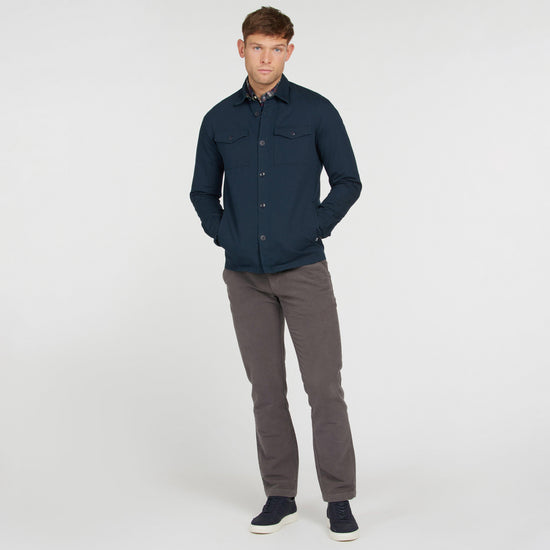 Mens Essential Twill Overshirt Navy