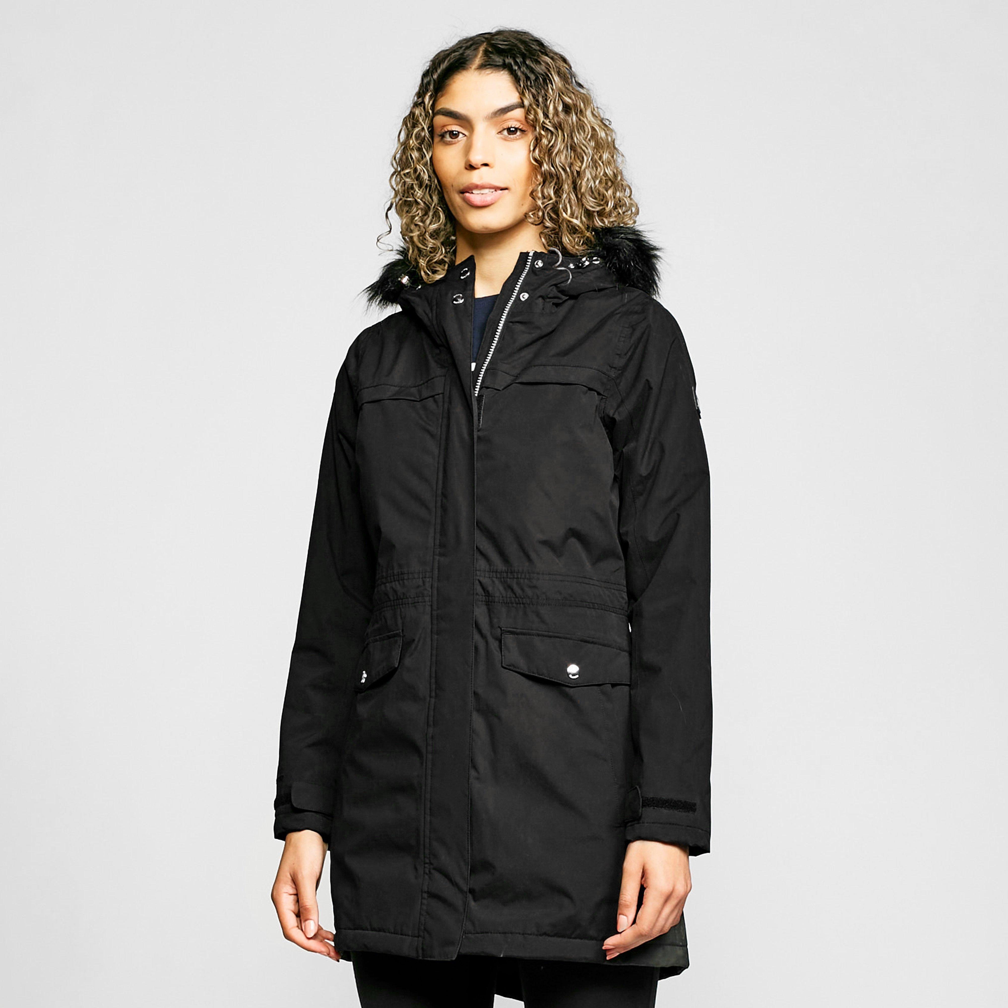 Ladies Serleena II Waterproof Insulated Parka Jacket Black
