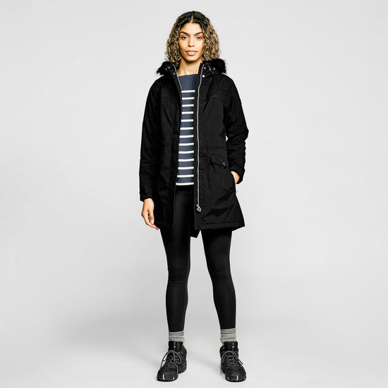 Ladies Serleena II Waterproof Insulated Parka Jacket Black