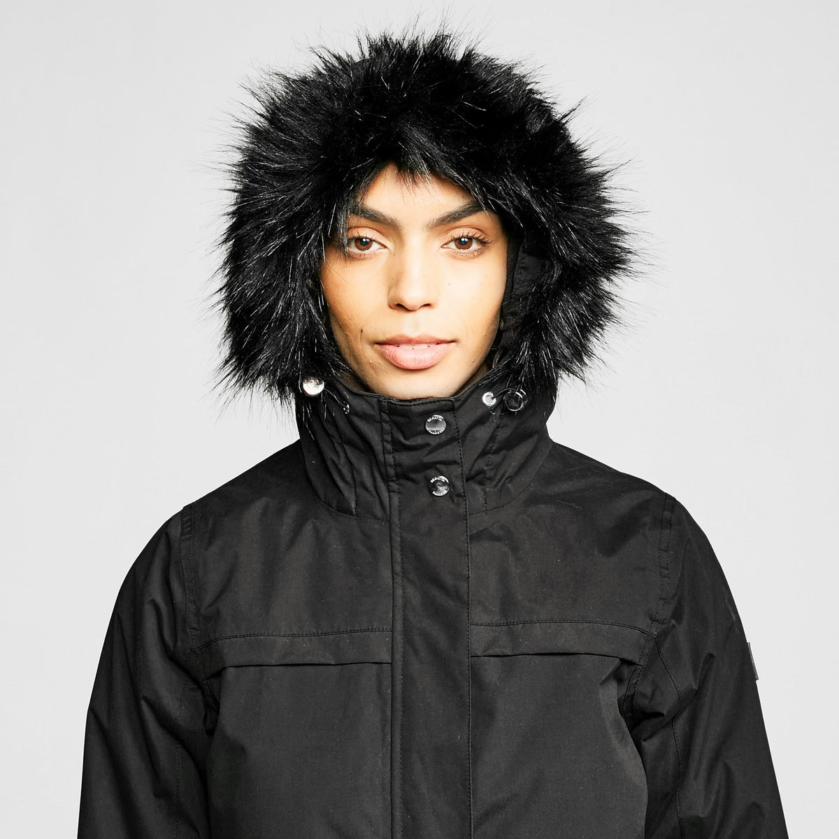 Ladies Serleena II Waterproof Insulated Parka Jacket Black