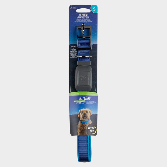 Nitedog® LED Rechargeable Collar Blue Small