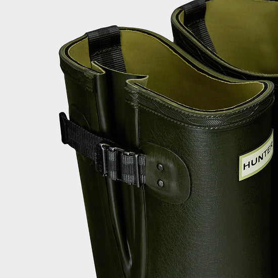 Mens Balmoral II Side Adjustable Neoprene Wellington Boots Dark Olive