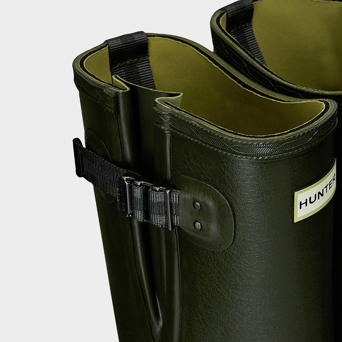 Mens Balmoral II Side Adjustable Neoprene Wellington Boots Dark Olive