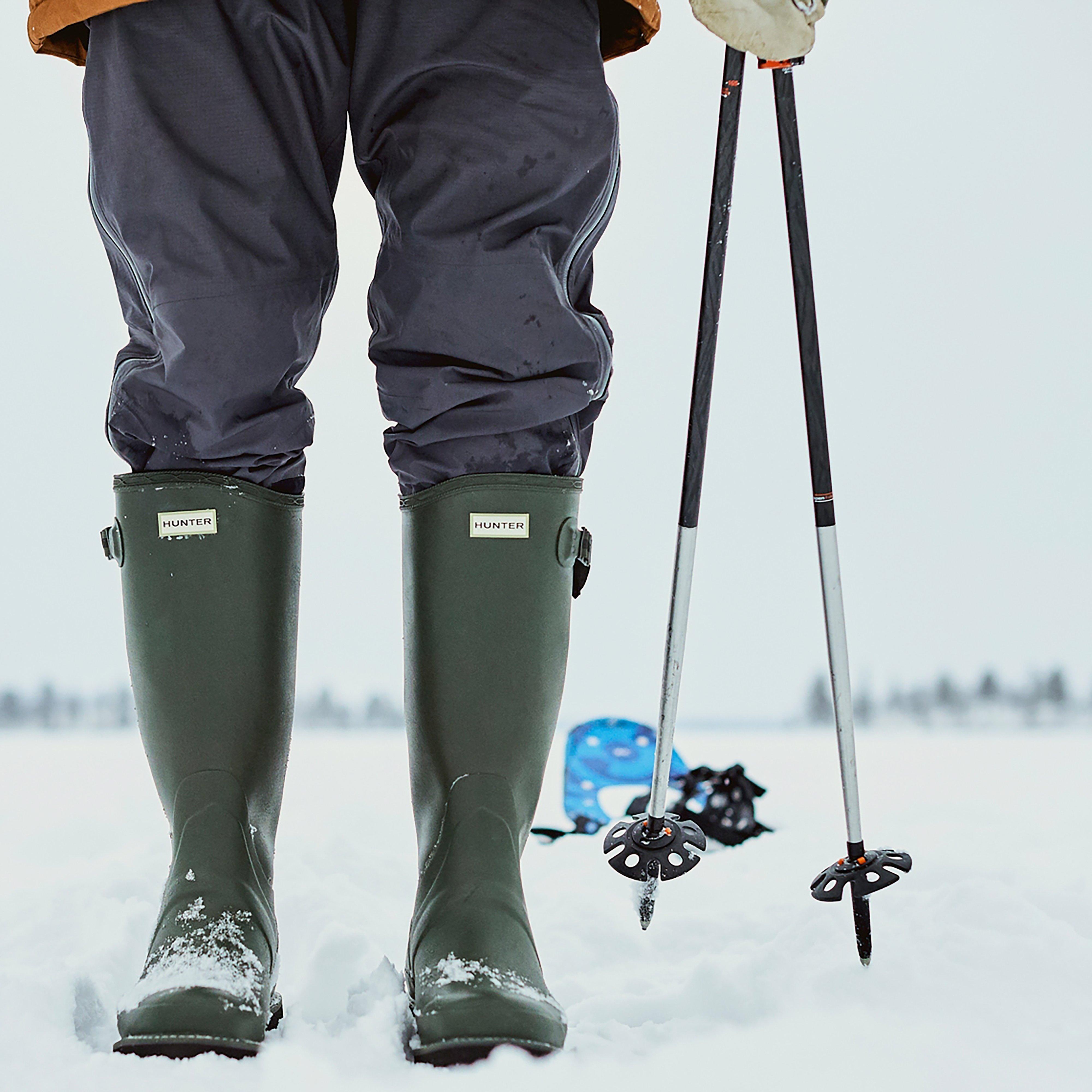 Mens Balmoral II Side Adjustable Neoprene Wellington Boots Dark Olive