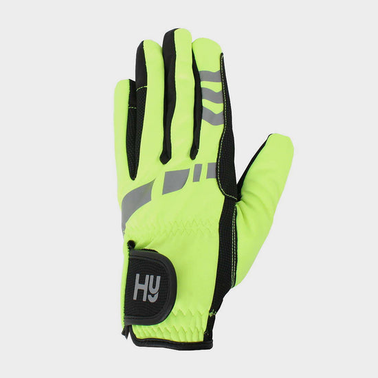 Hy5 Adults Reflective Softshell Gloves Yellow