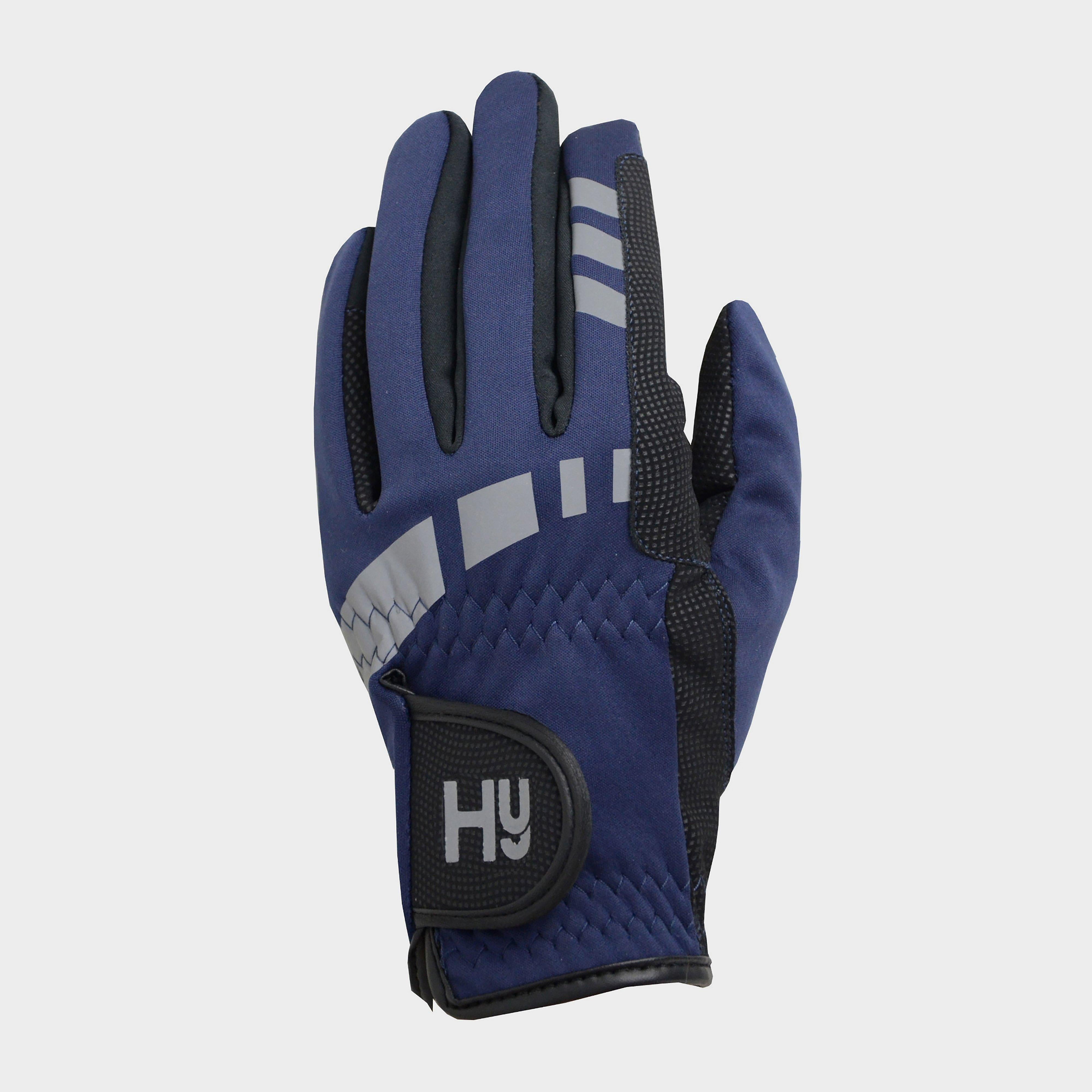 Hy5 Adults Extreme Reflective Softshell Gloves Navy