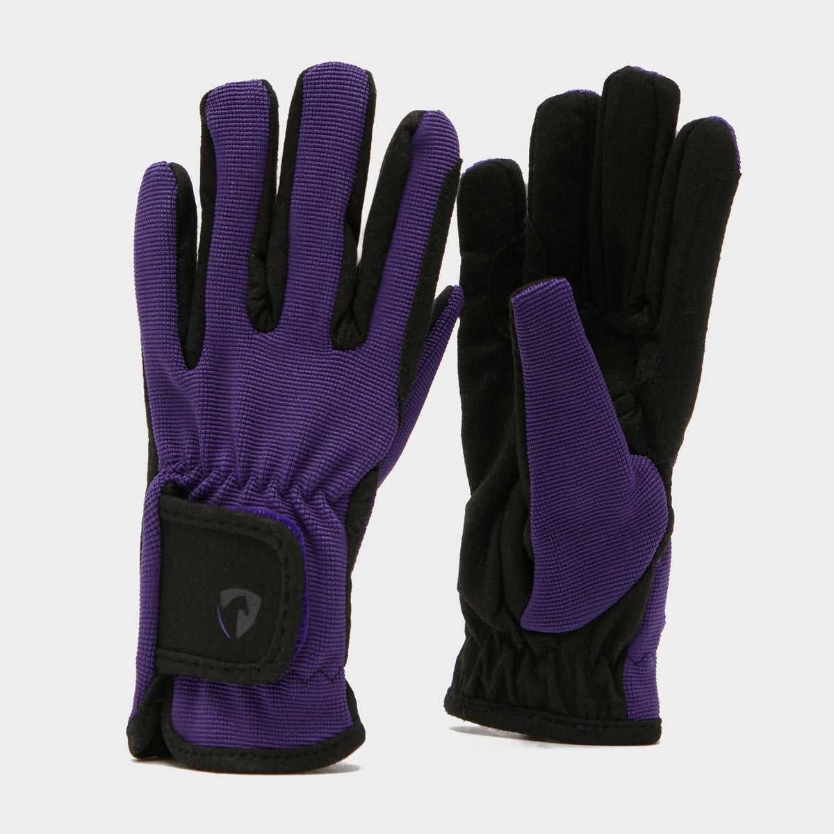 Hy5 Childs Everyday Two Tone Riding Gloves Black/Purple