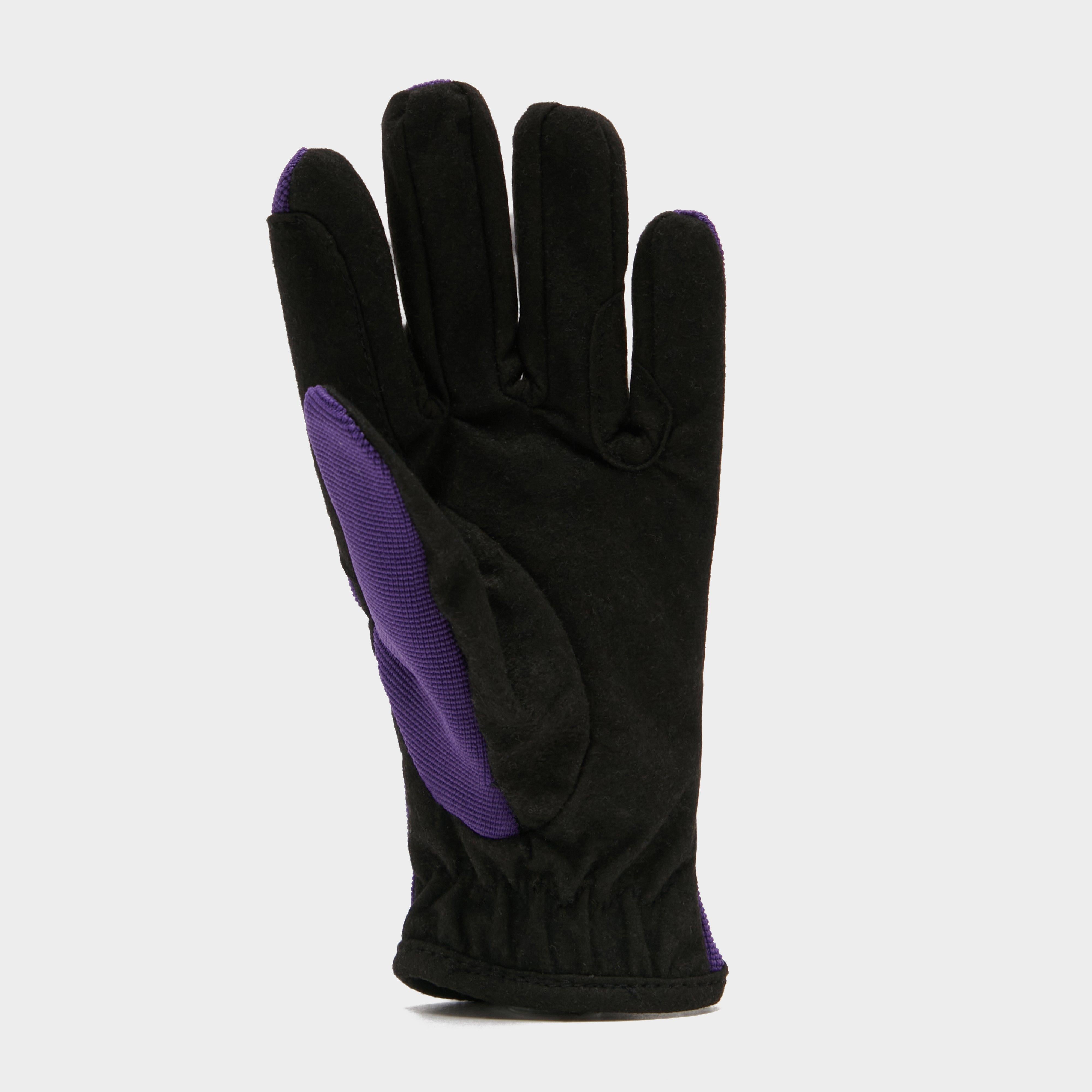 Hy5 Childs Everyday Two Tone Riding Gloves Black/Purple