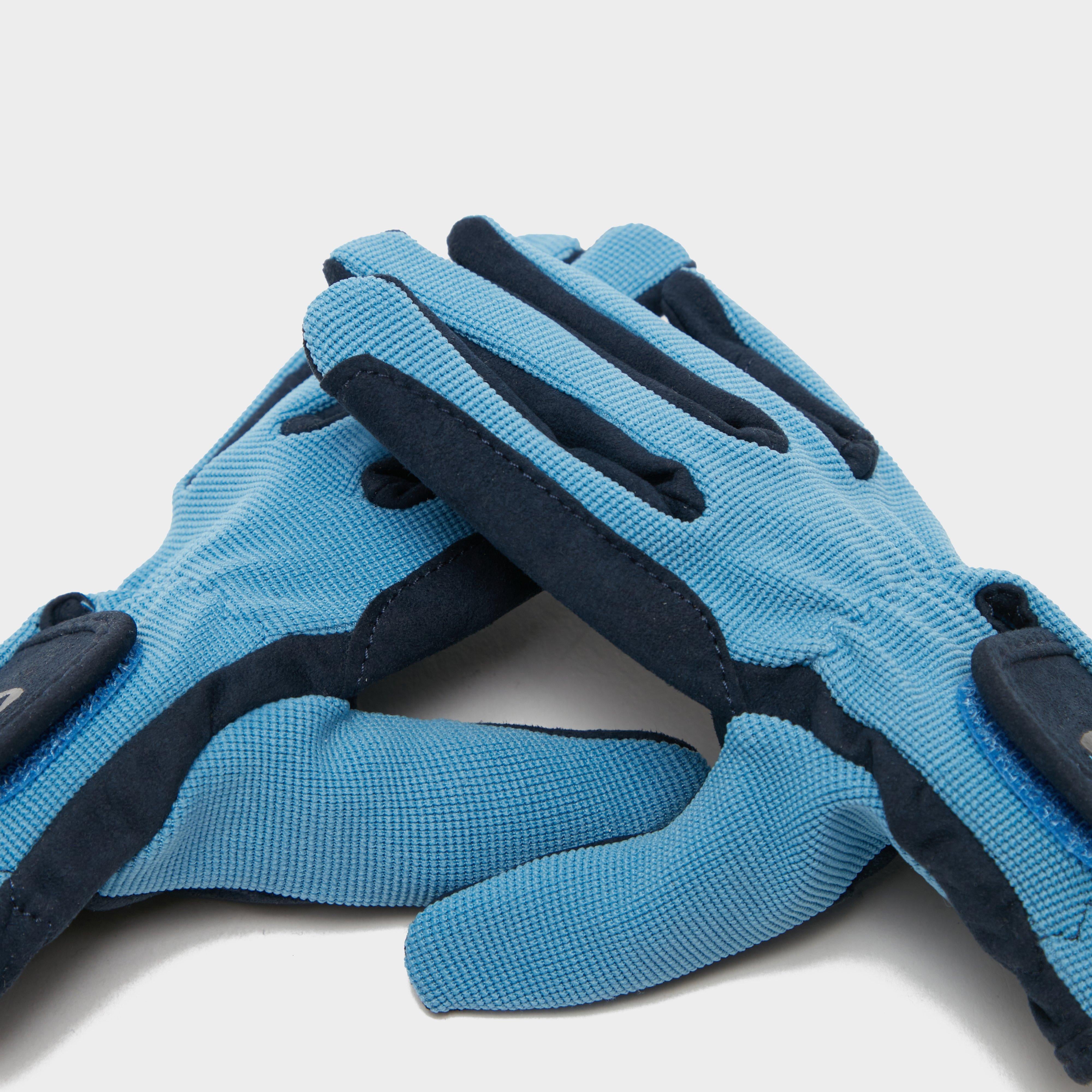 Hy5 Childs Everyday Two Tone Riding Gloves Navy/Sky