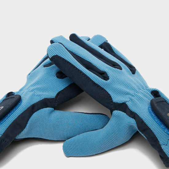 Hy5 Childs Everyday Two Tone Riding Gloves Navy/Sky