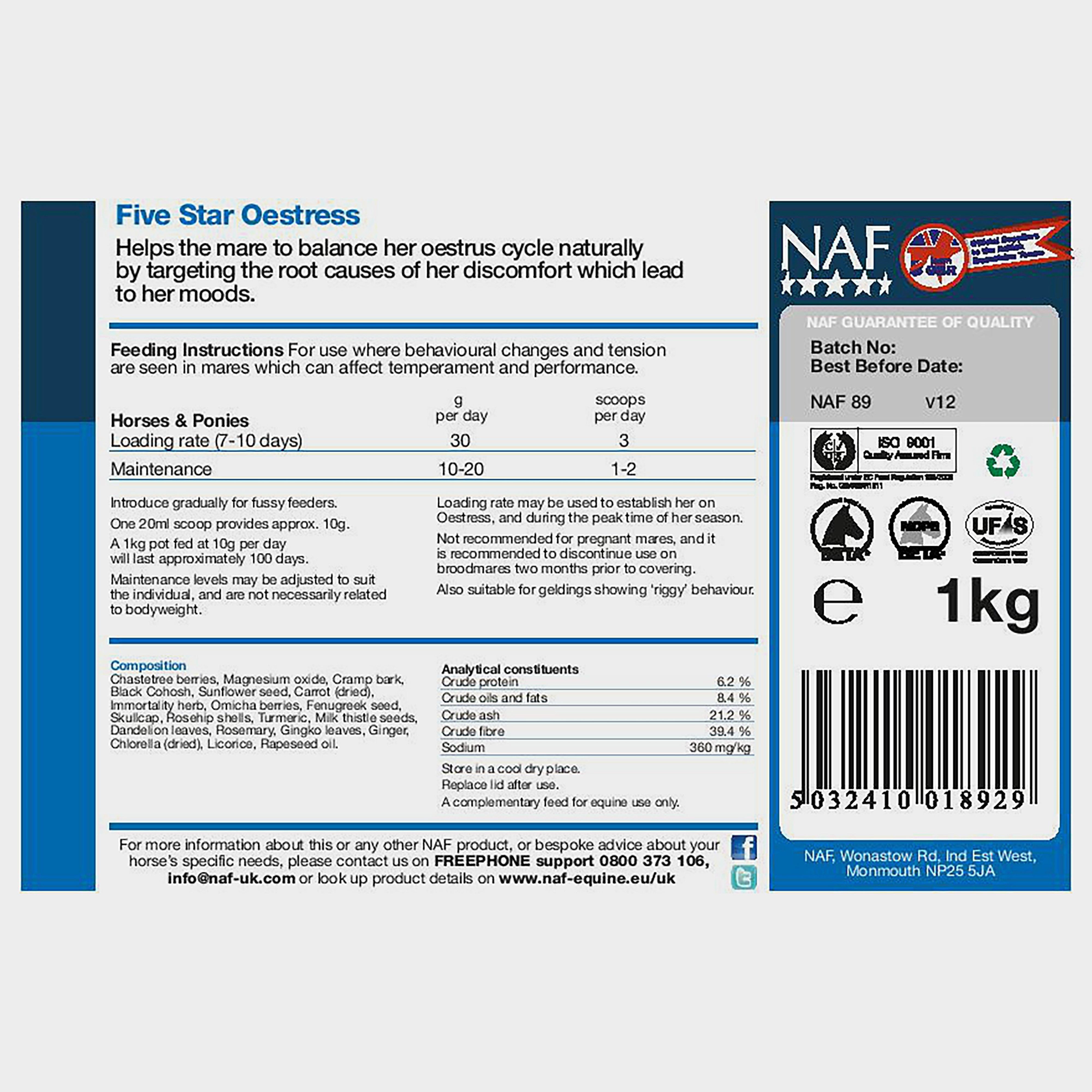 Five Star Oestress 500g