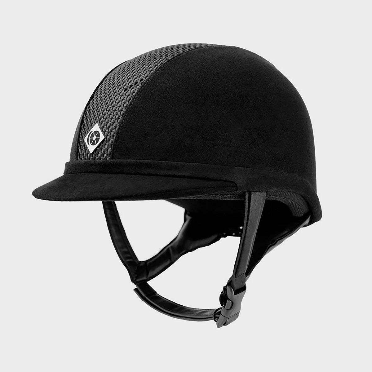 Adults AYR8 Plus Riding Hat Black/Silver