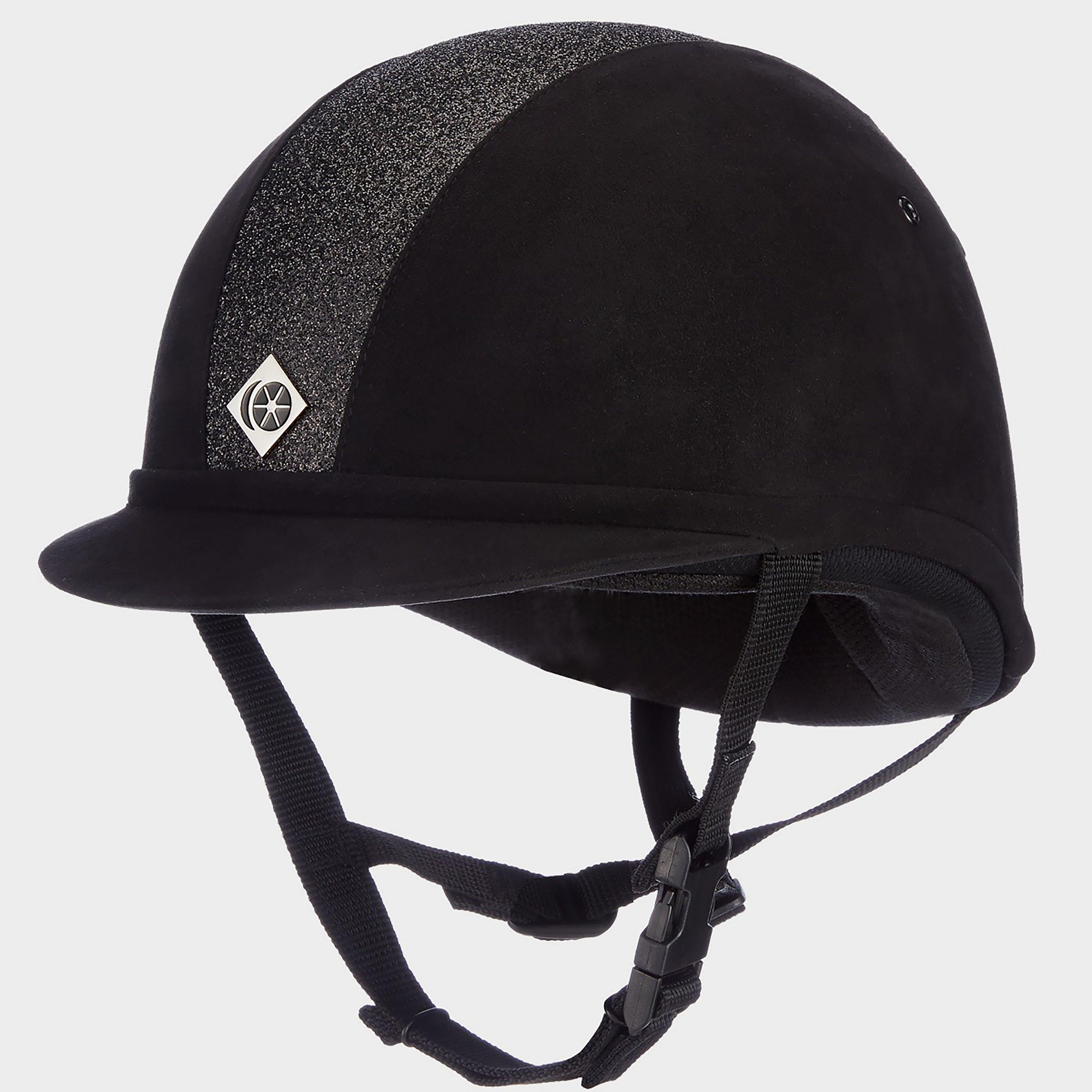 Junior YR8 Sparkle Riding Hat Black/Black