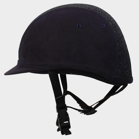 Junior YR8 Sparkle Riding Hat Navy/Navy