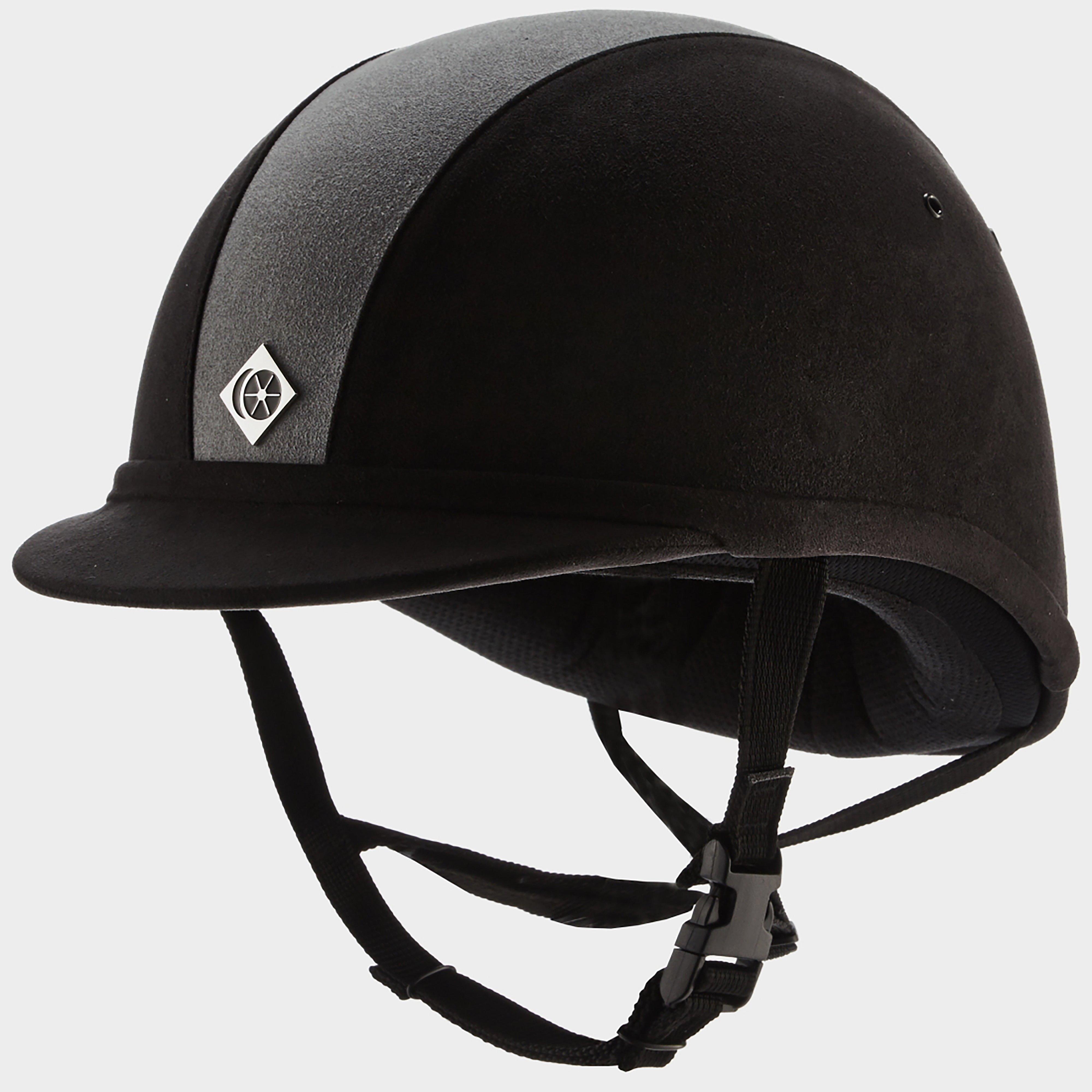 YR8 Round Riding Hat Black/Charcoal