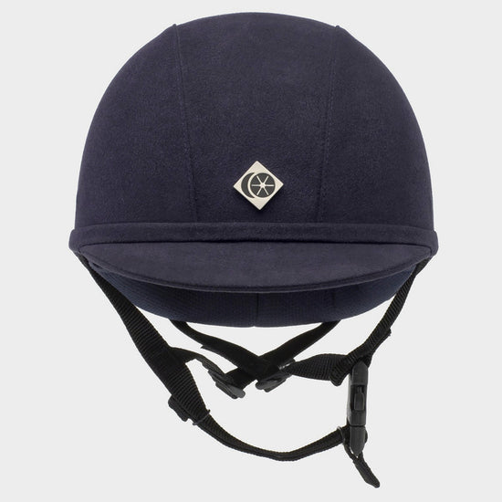Junior YR8 Round Riding Hat Navy/Navy