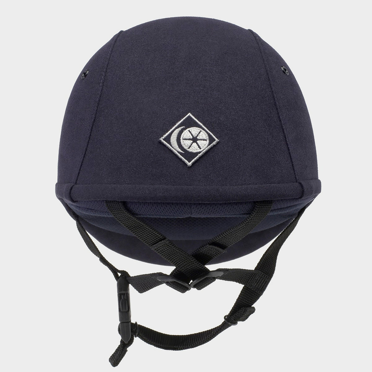 Junior YR8 Round Riding Hat Navy/Navy