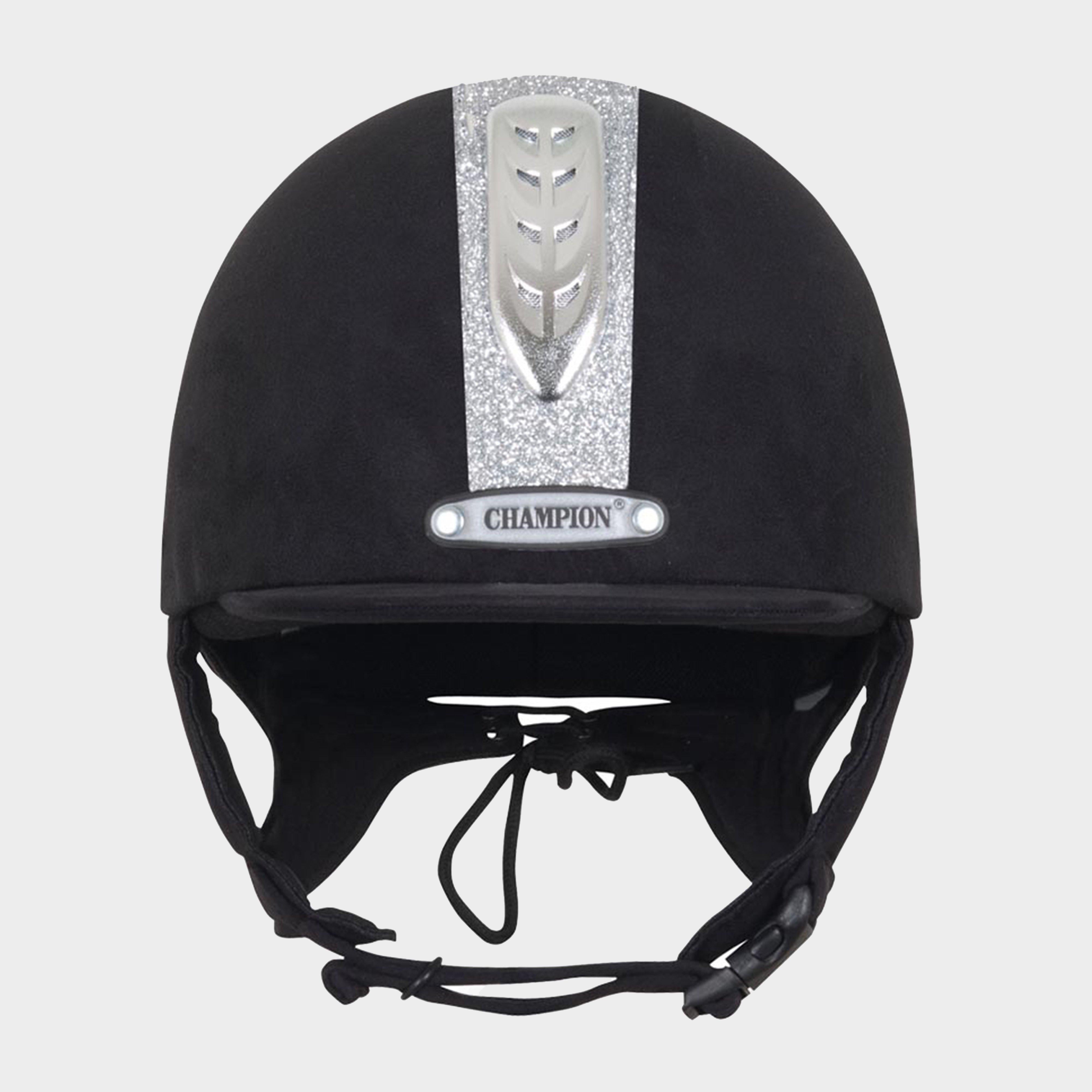 Junior X-Air Dazzle Plus Riding Hat Black/Silver