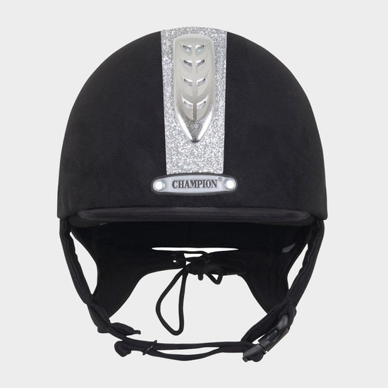 Junior X-Air Dazzle Plus Riding Hat Black/Silver