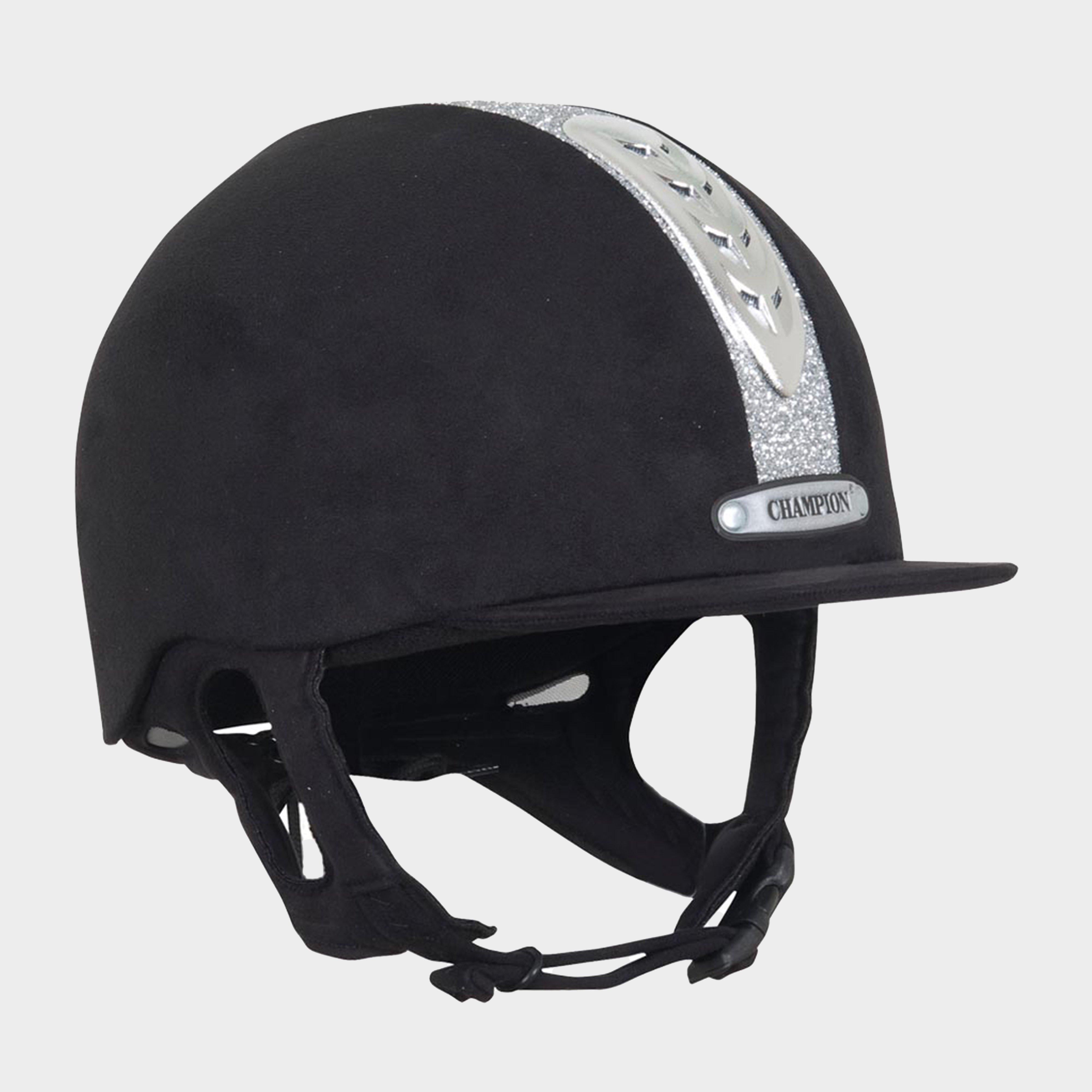Junior X-Air Dazzle Plus Riding Hat Black/Silver