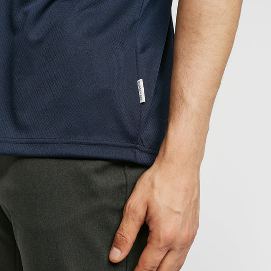 Mens Pique Polo Navy