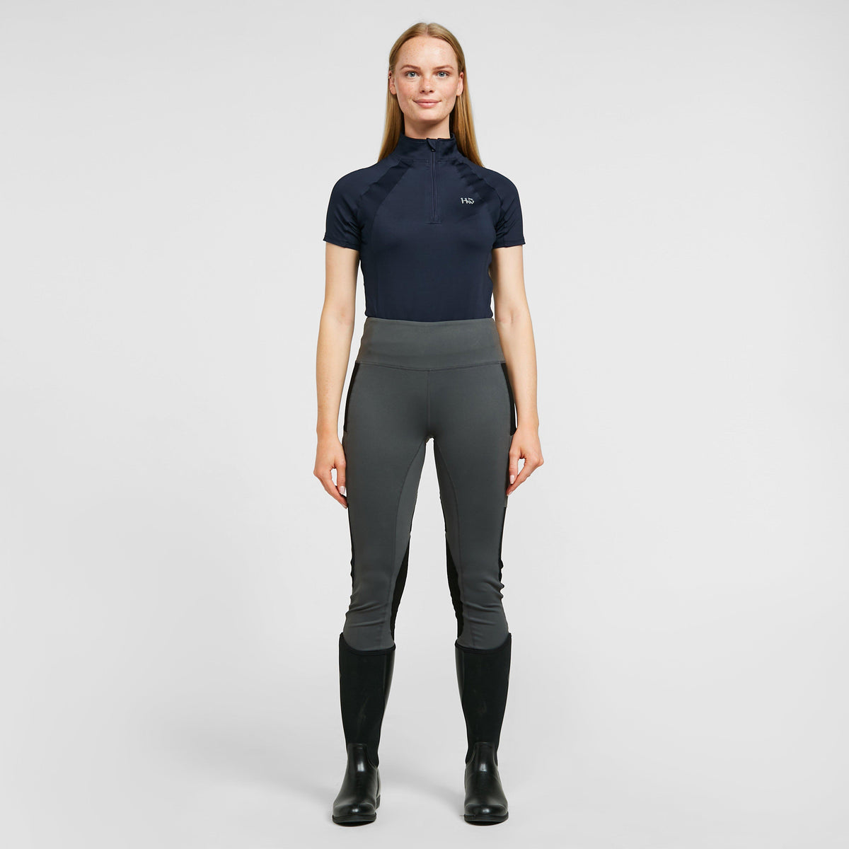 Womens Riding Tights Charcoal