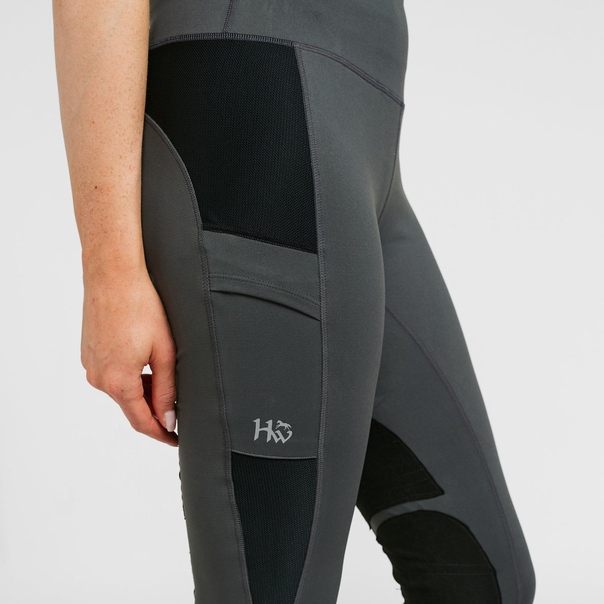 Womens Riding Tights Charcoal