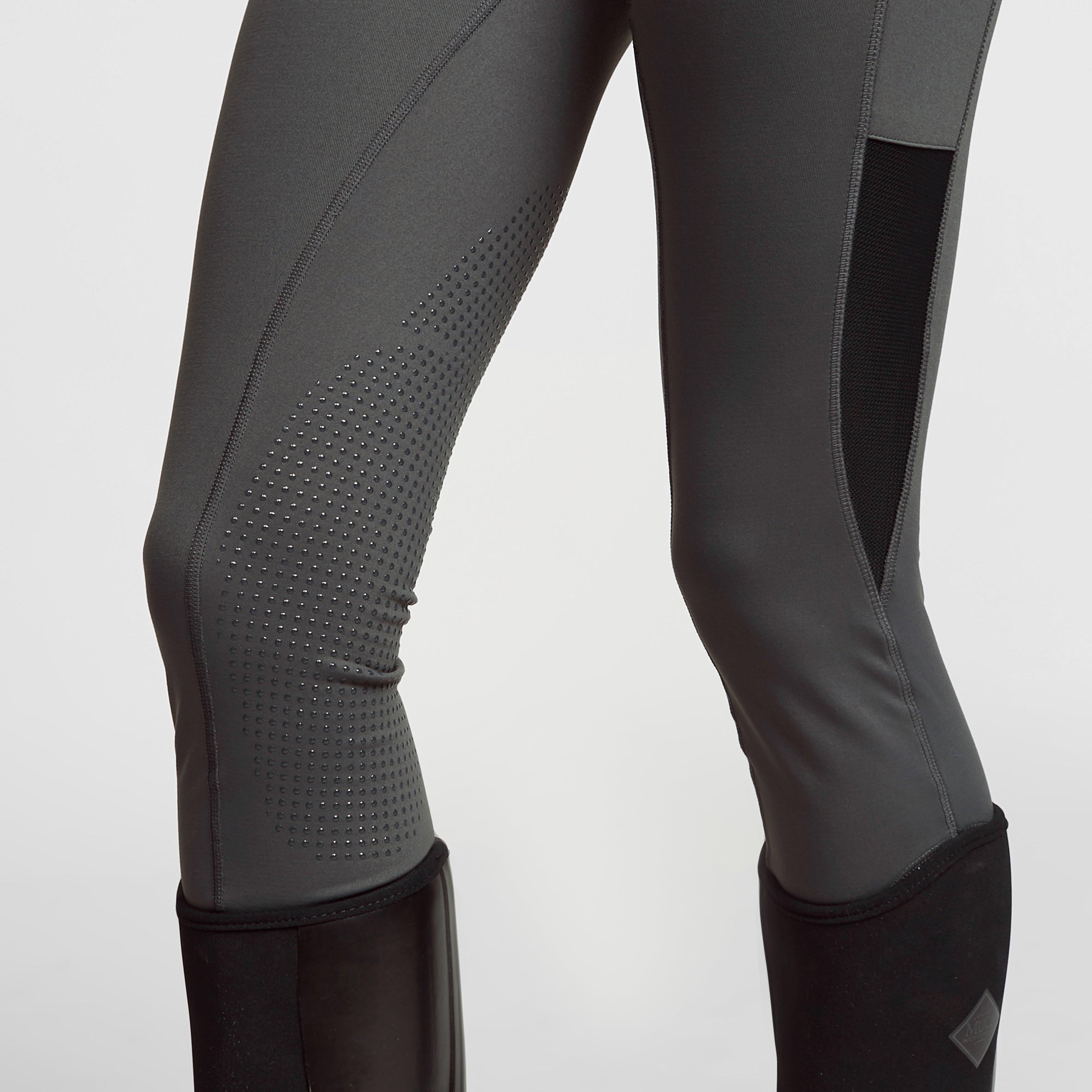 Womens Silicone Grip Riding Tights Black