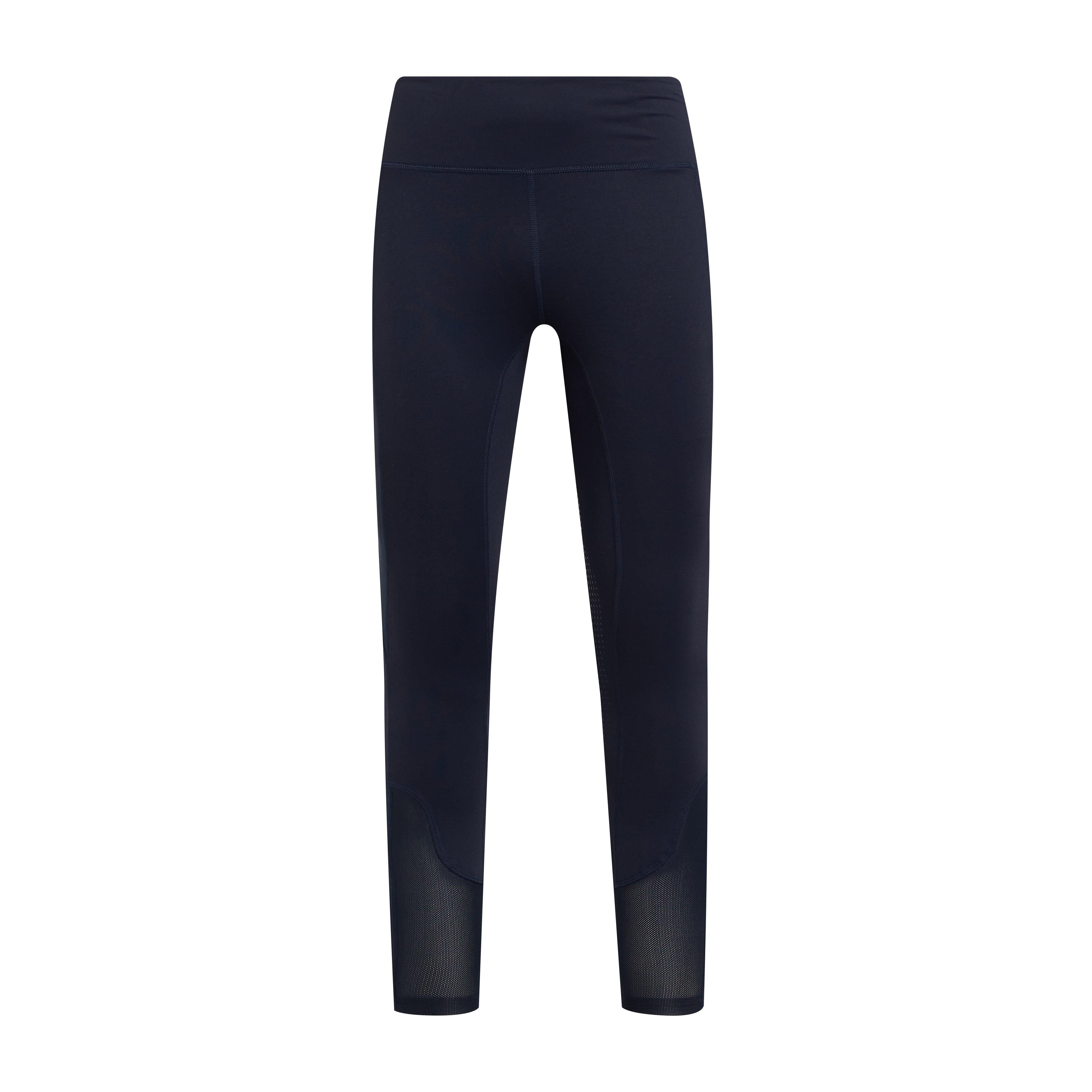 Womens Silicone Grip Riding Tights Navy