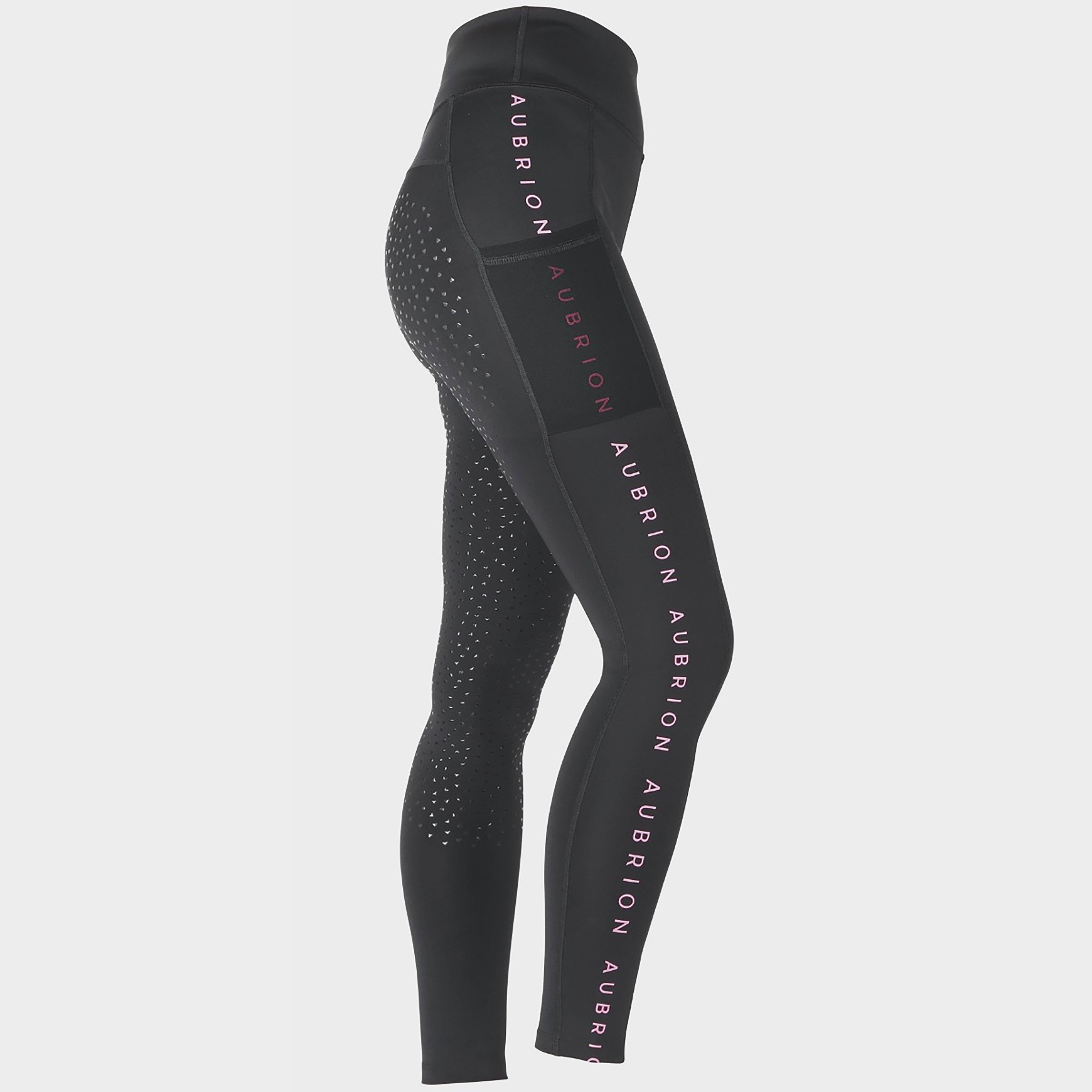 Ladies Brook Logo Riding Tights Black