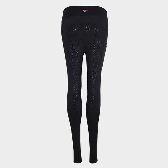 Ladies Brook Logo Riding Tights Black