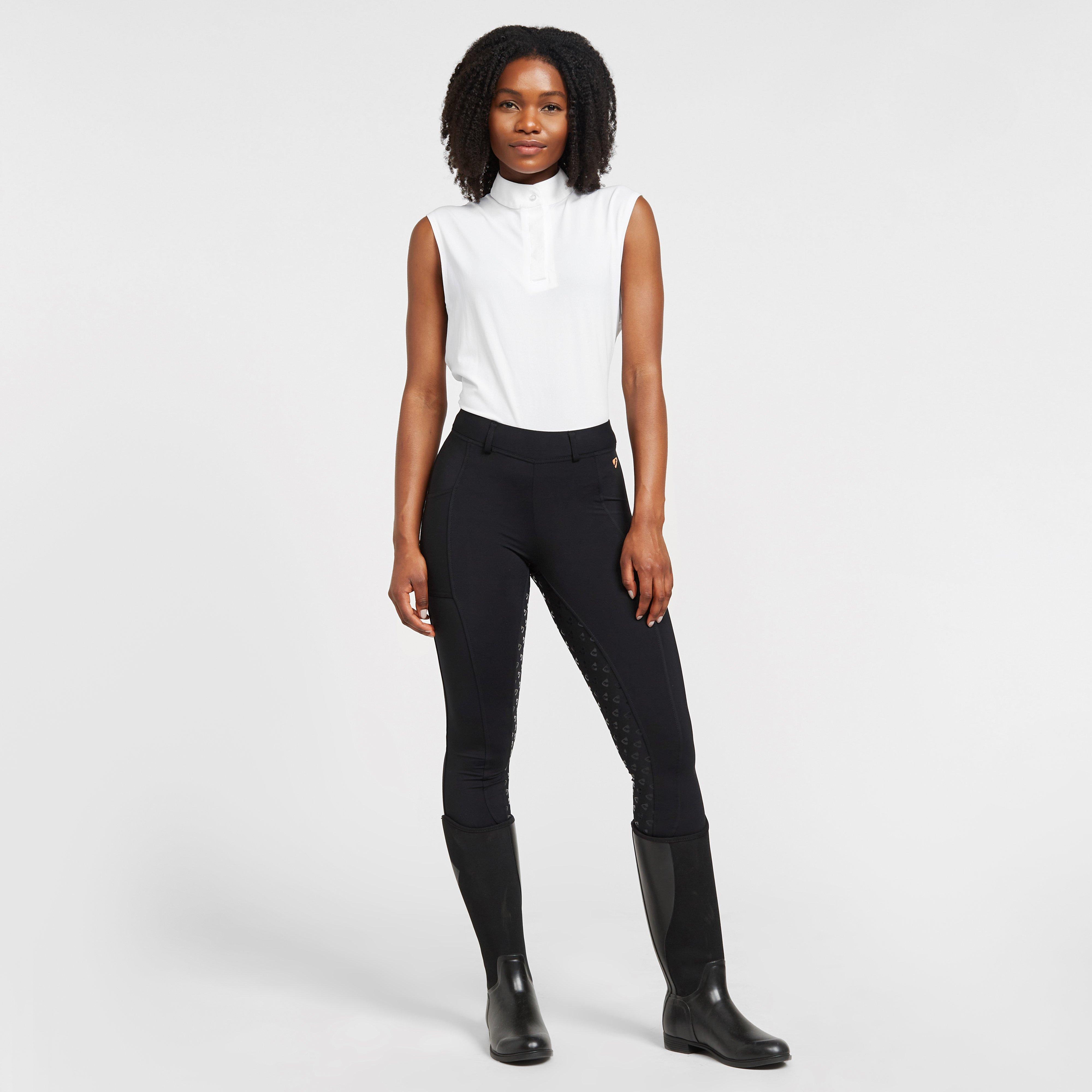 Ladies Sleeveless Stock Shirt White