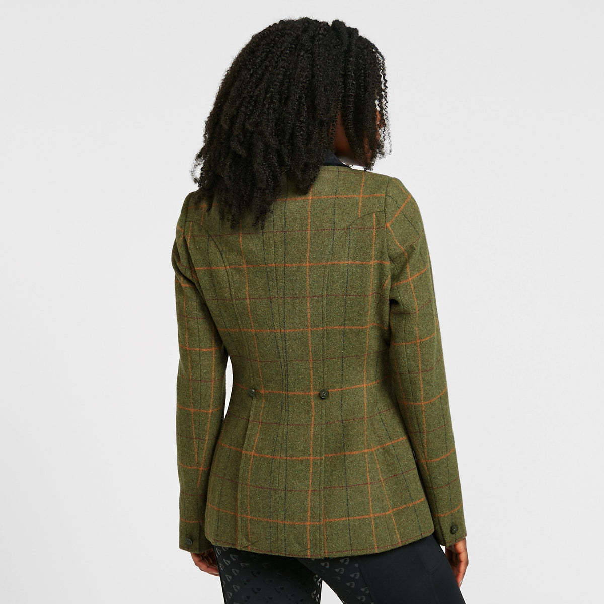 Womens Saratoga Tweed Jacket Red/Yellow/Blue Check
