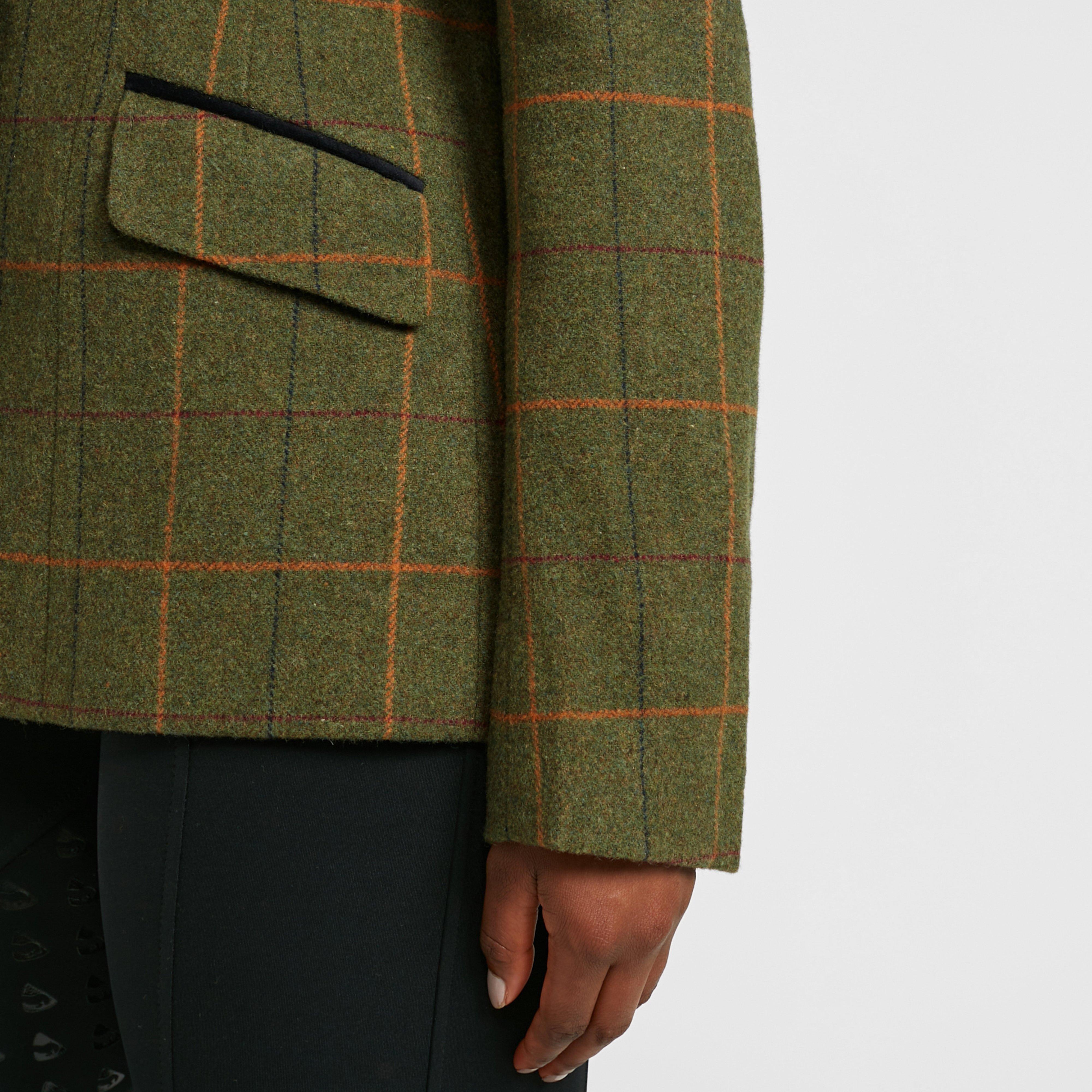 Womens Saratoga Tweed Jacket Red/Yellow/Blue Check