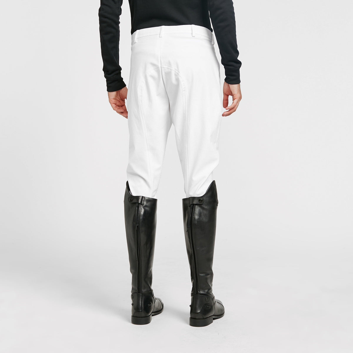 Mens Walton Knee Patch Breeches White