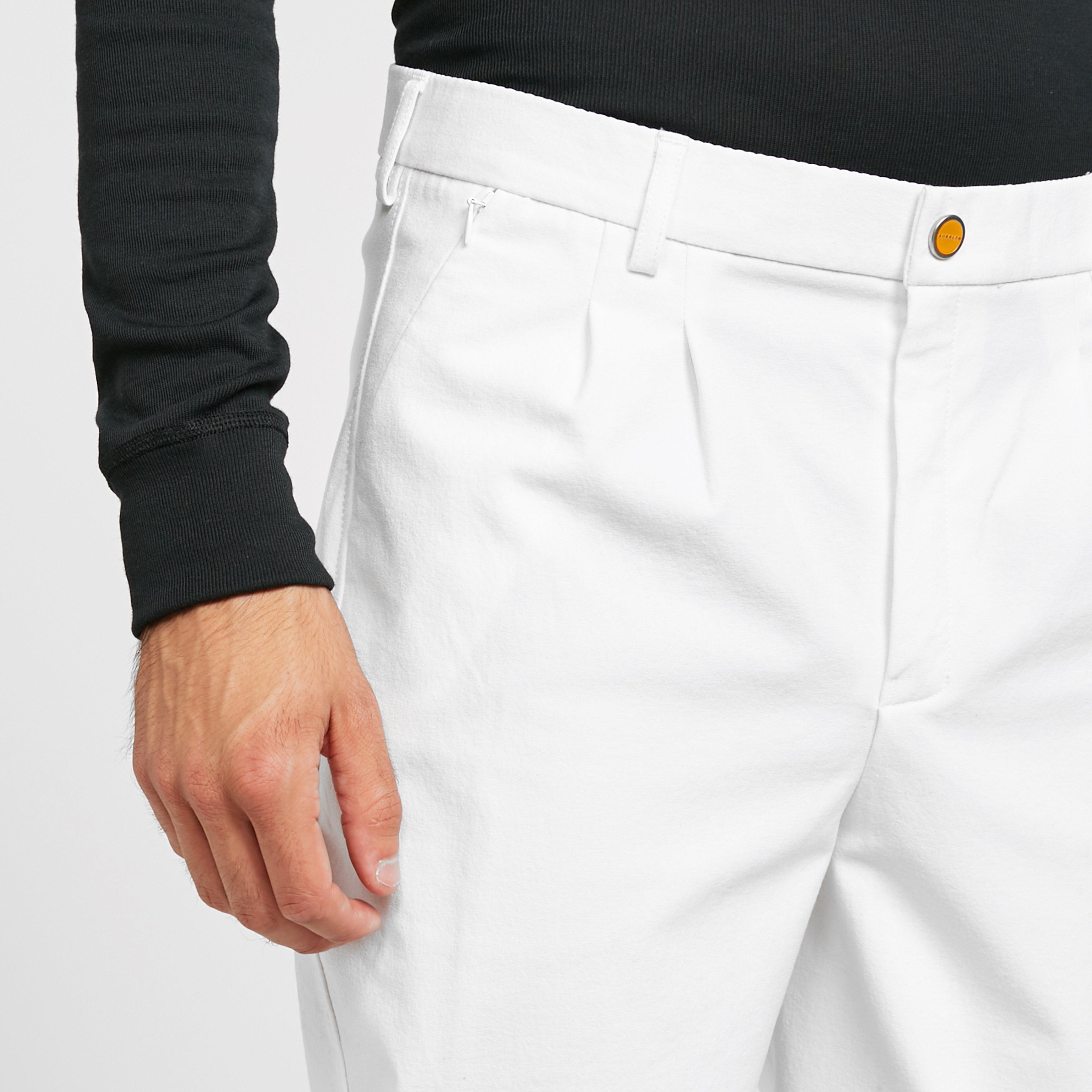 Mens Walton Knee Patch Breeches White