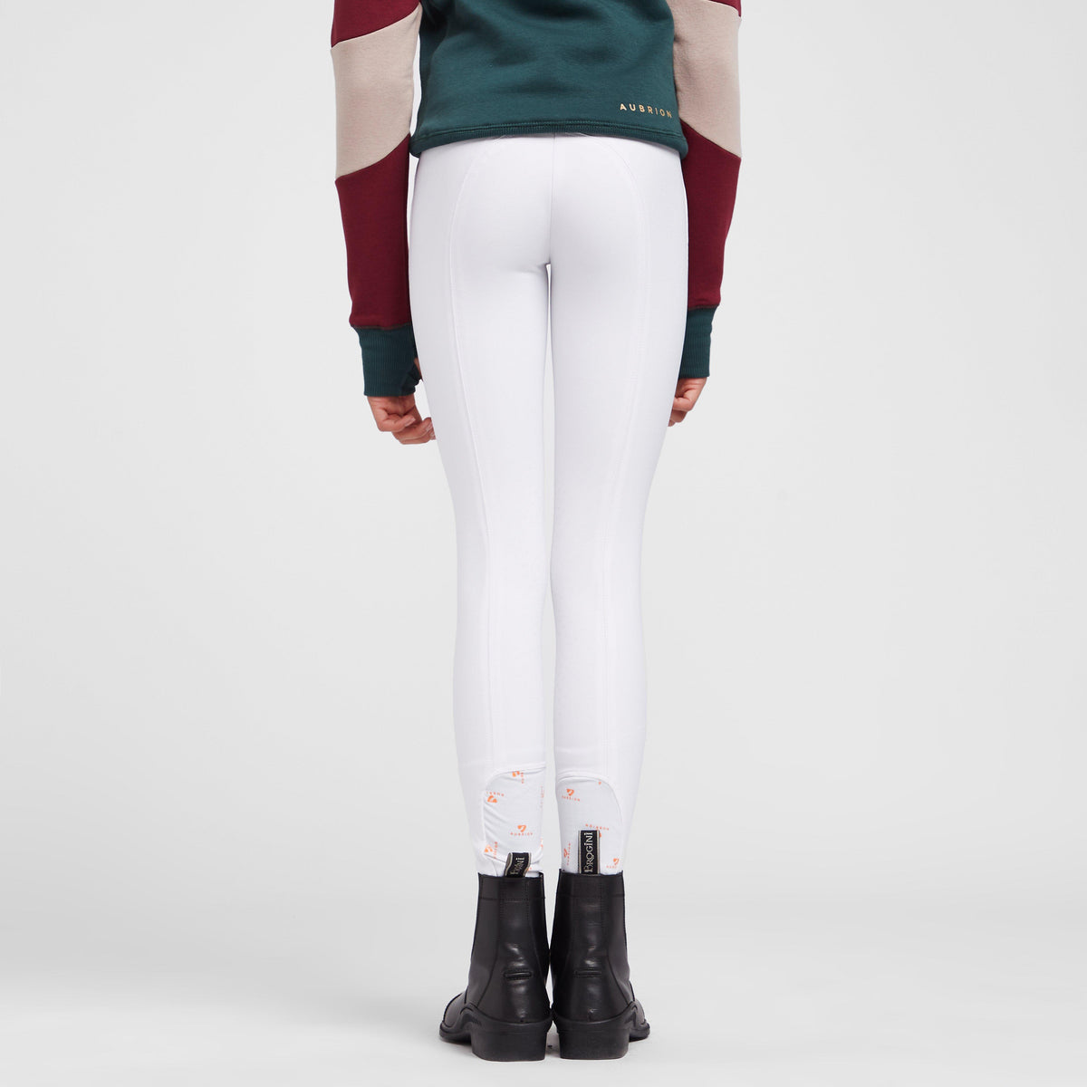 Young Rider Thompson Knee Patch Breeches White