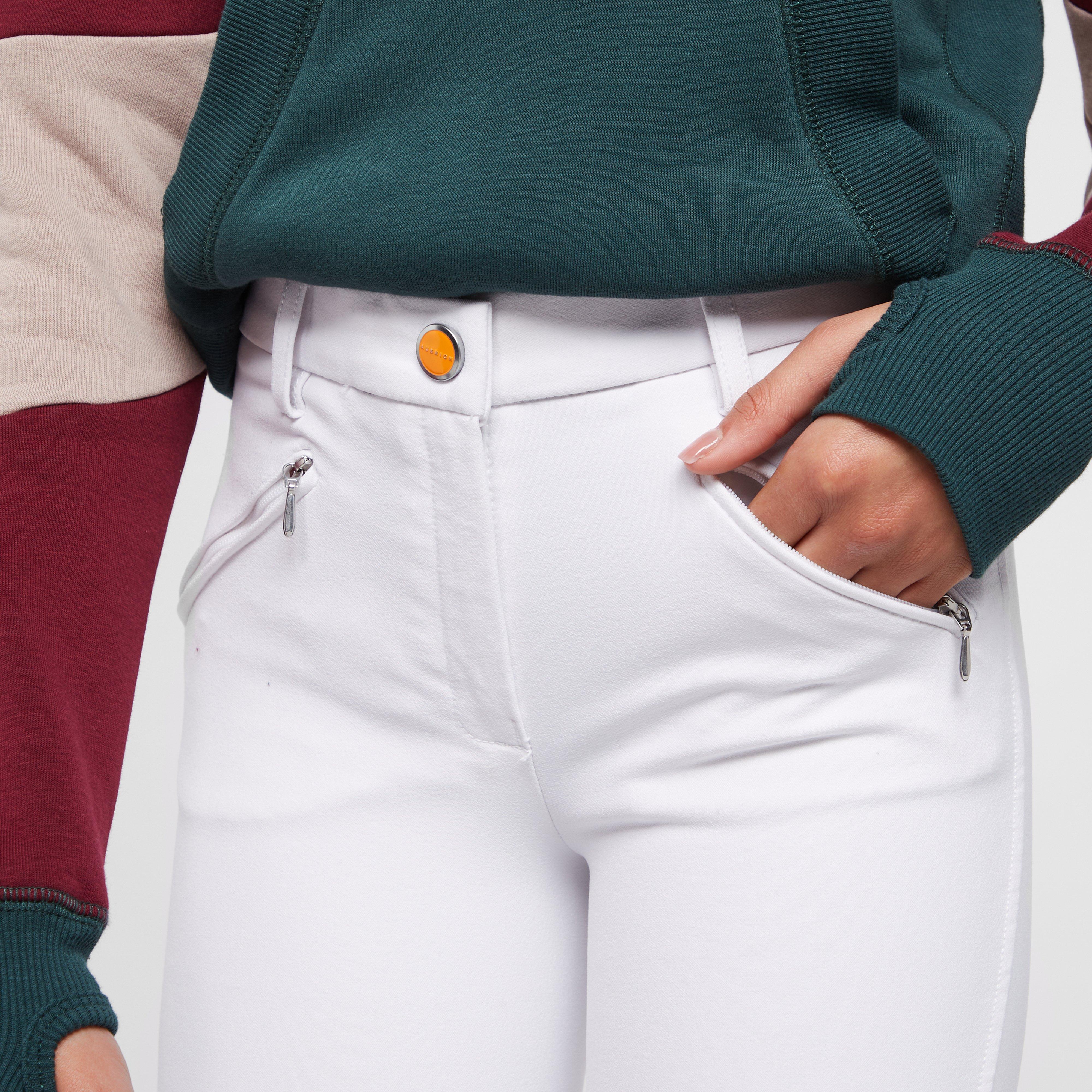 Young Rider Thompson Knee Patch Breeches White
