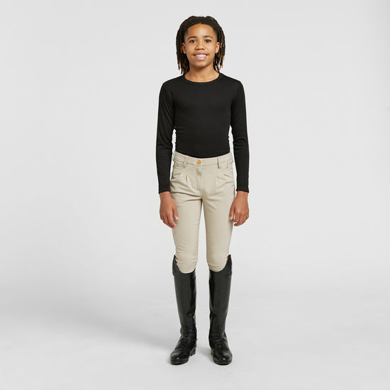 Boys Walton Knee Patch Breeches Beige