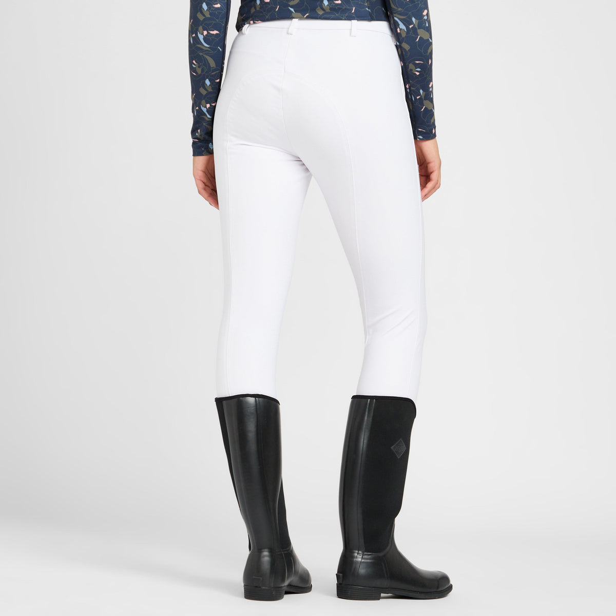 Womens Thompson Knee Patch Breeches White