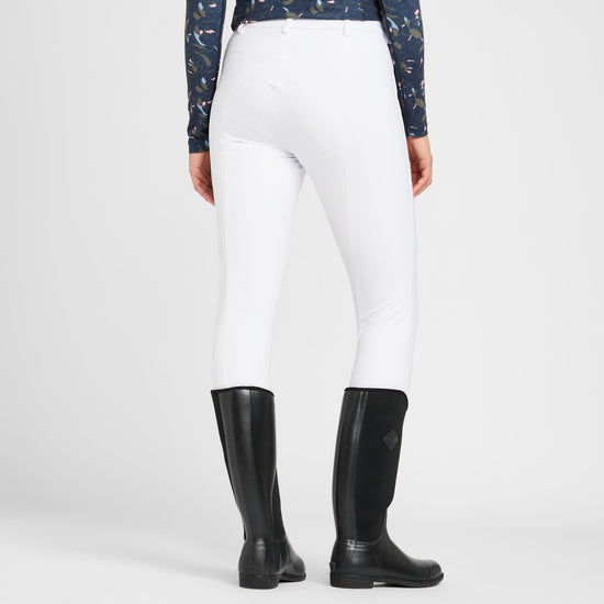 Womens Thompson Knee Patch Breeches White