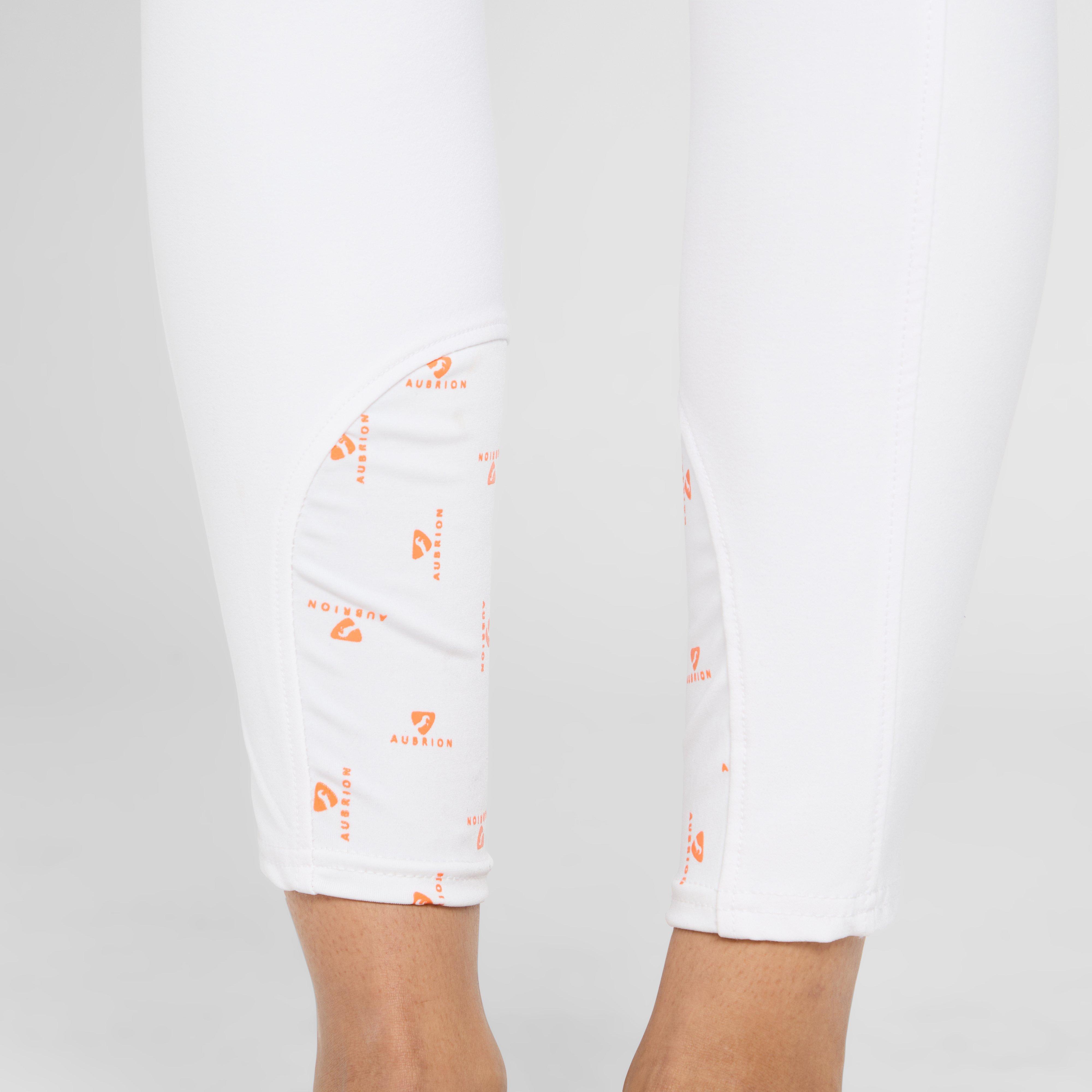 Womens Thompson Knee Patch Breeches White