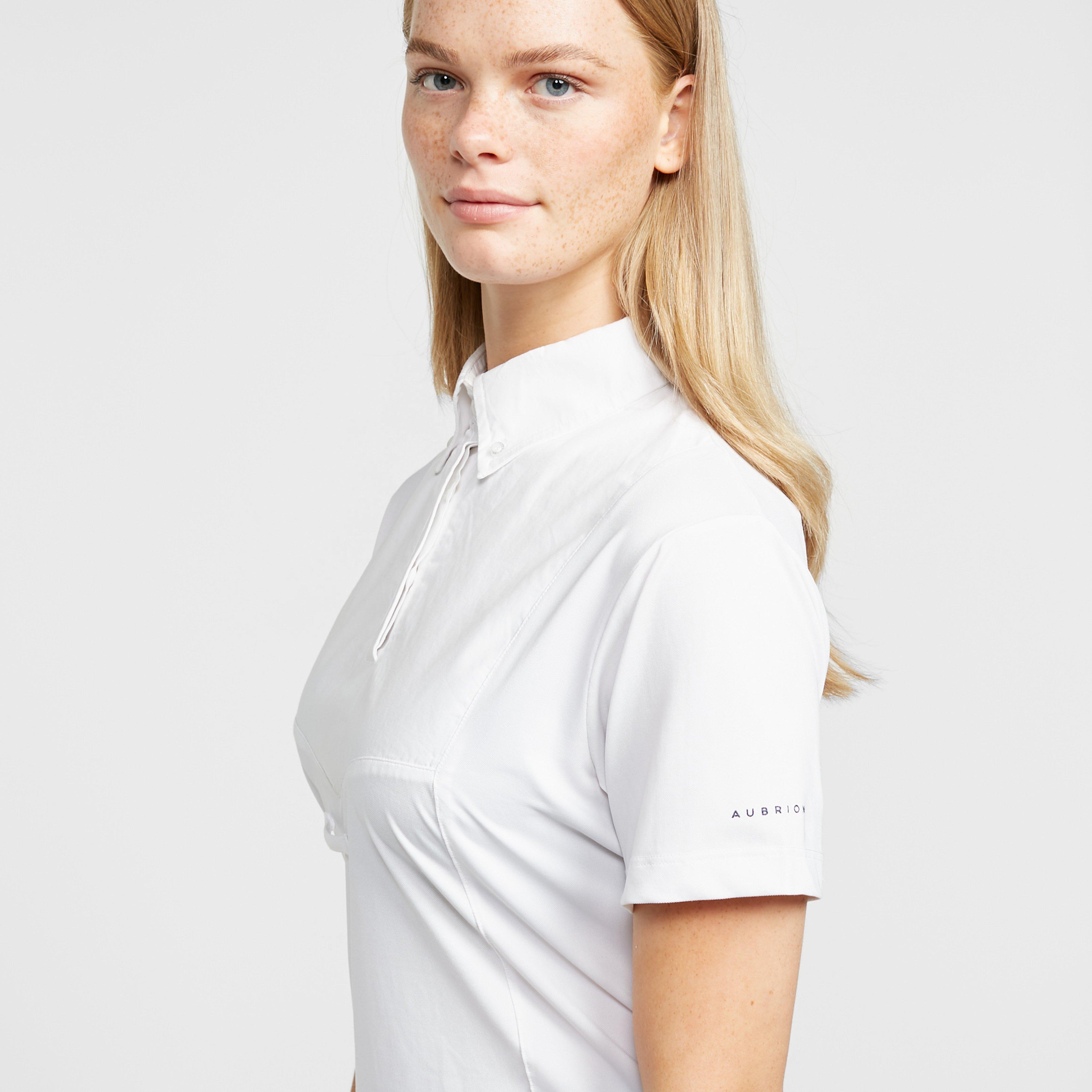 Womens Short Sleeve Tie Shirt White